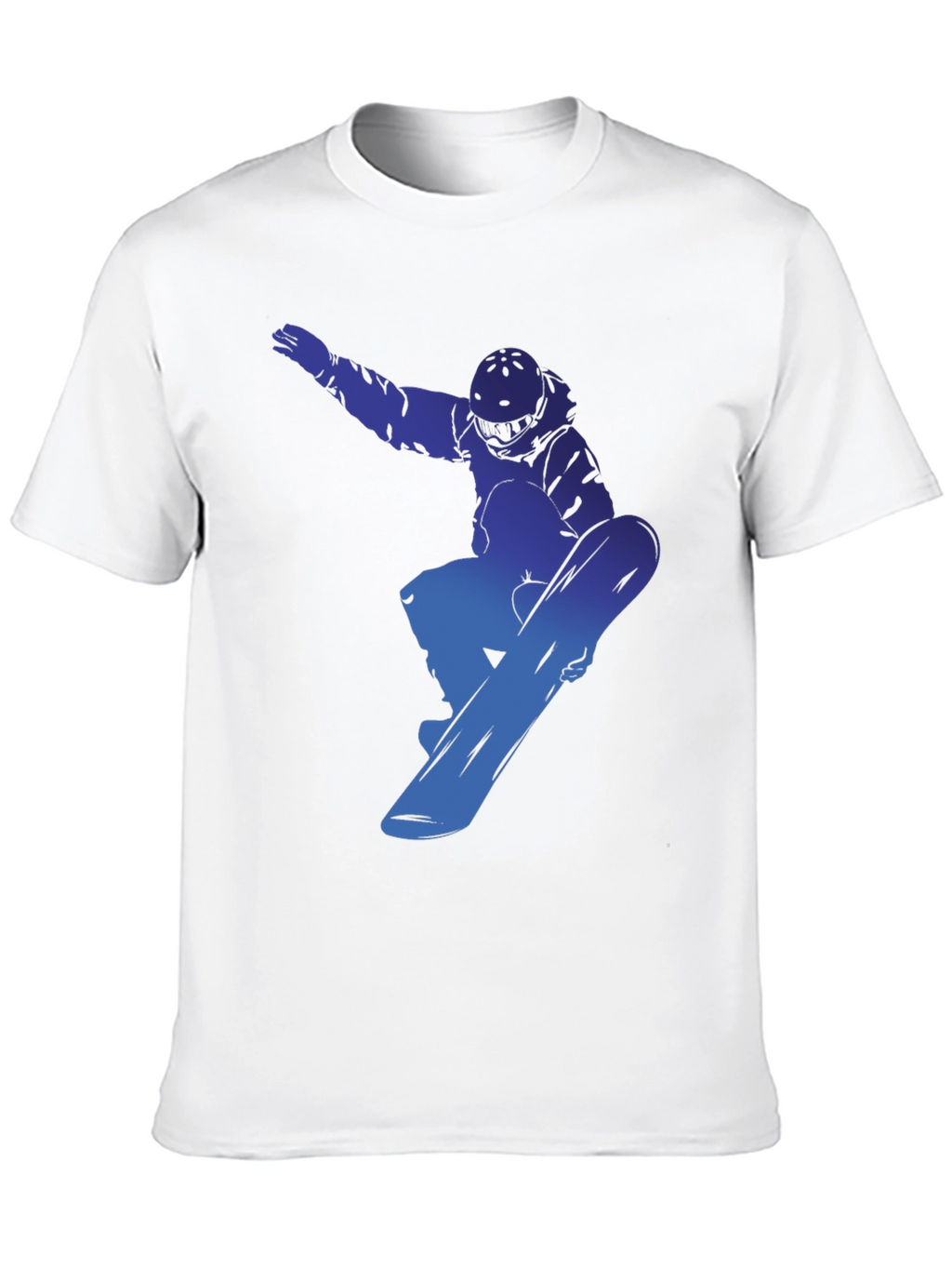 Snowboarder Graphic Tee - Cool Blue Design