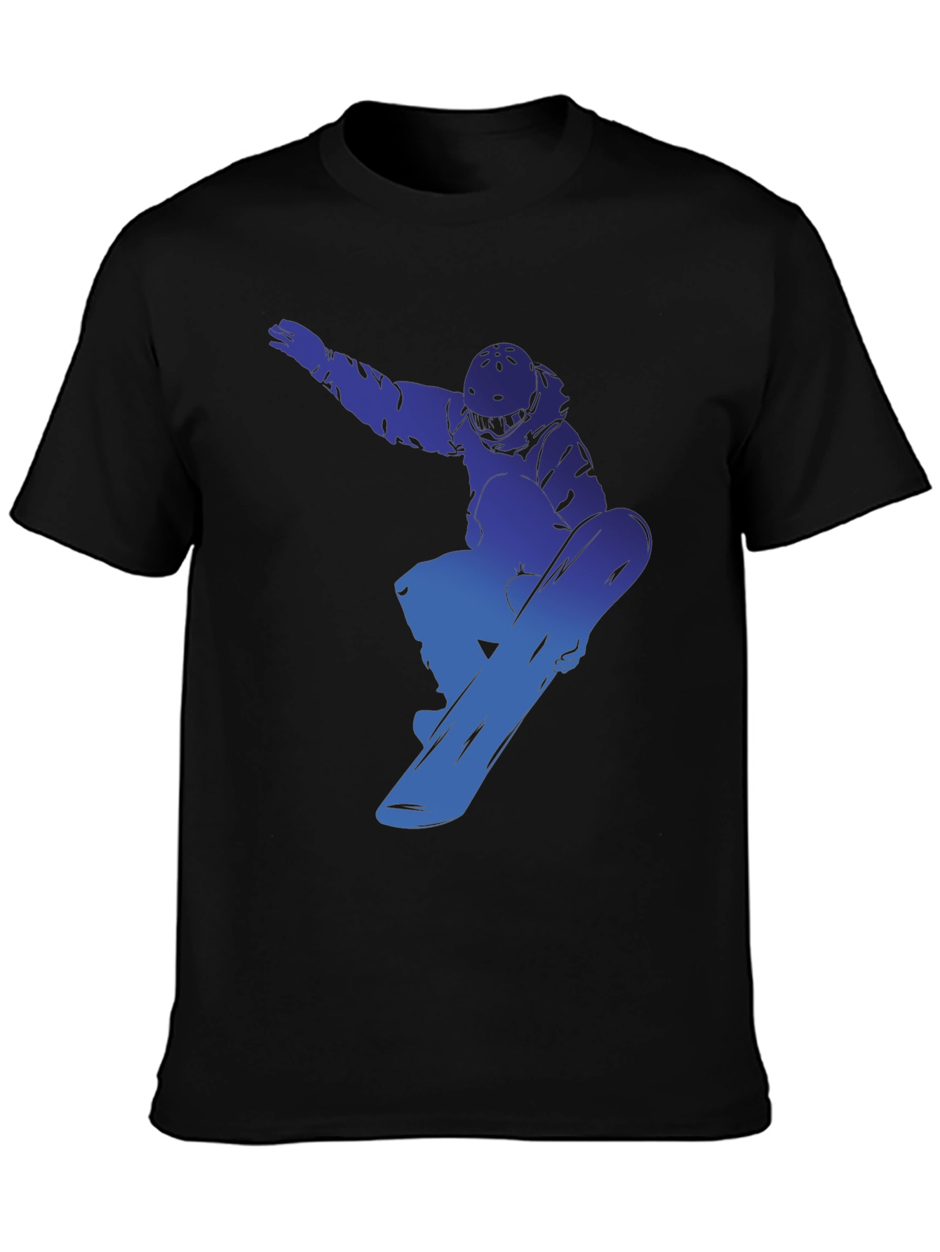 Snowboarder Graphic Tee - Cool Blue Design