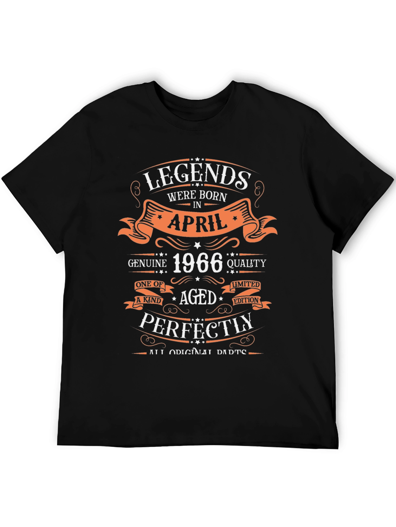 Legends Born in April 1966 Birthday T-Shirt