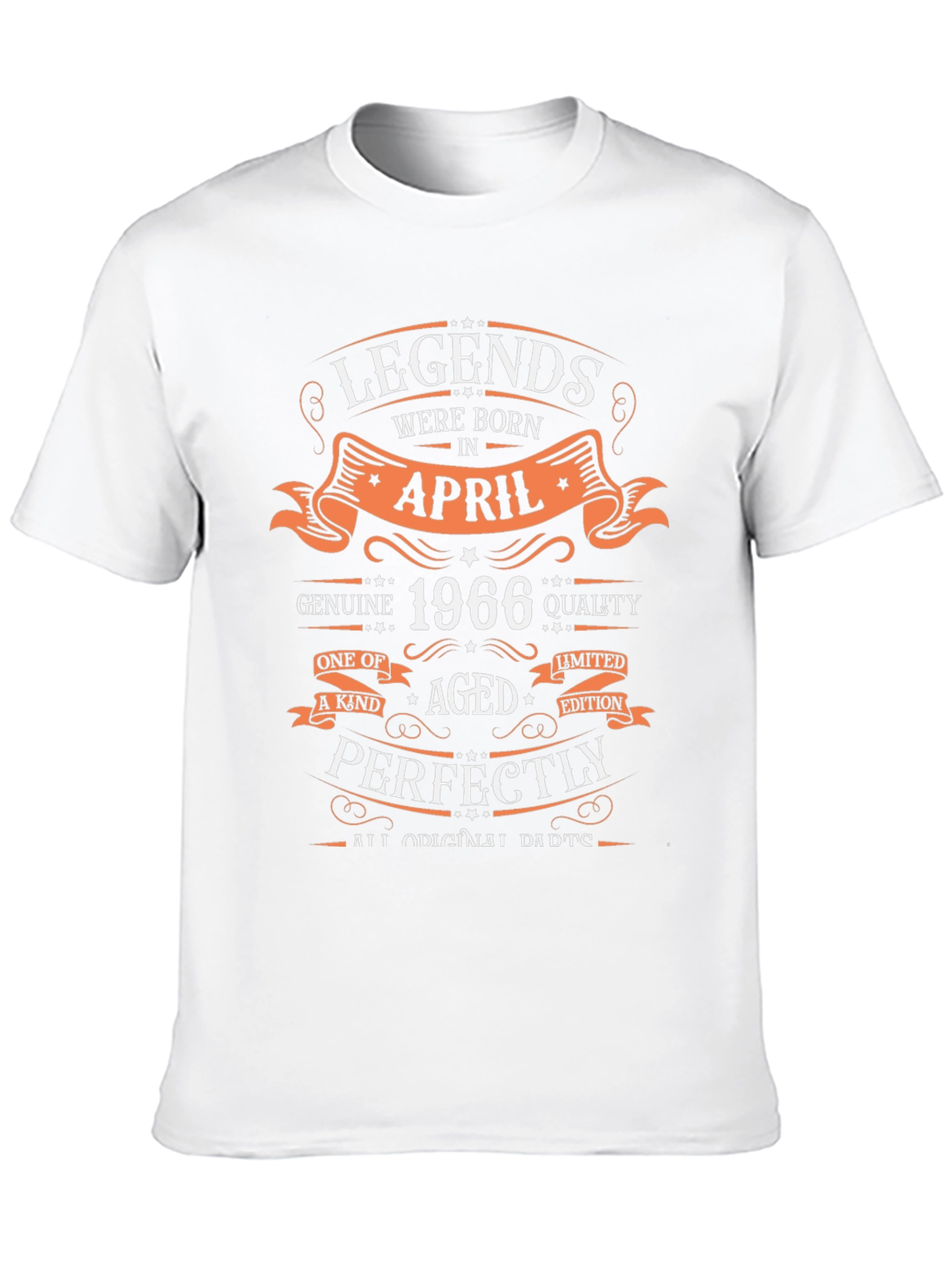 Legends Born in April 1966 Birthday T-Shirt