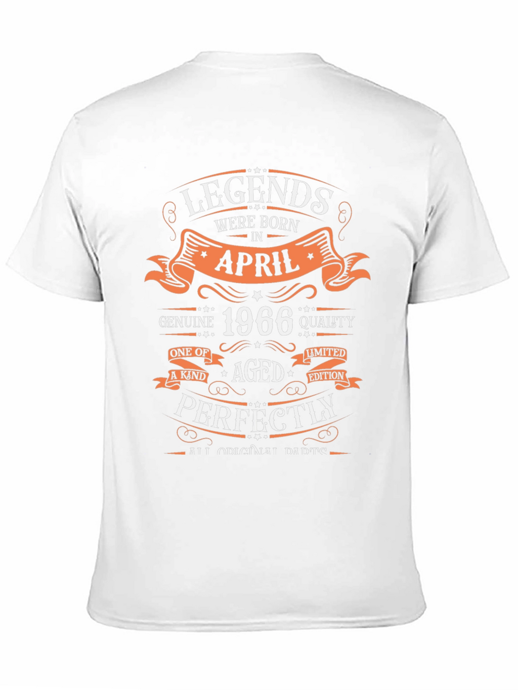 Legends Born in April 1966 Birthday T-Shirt