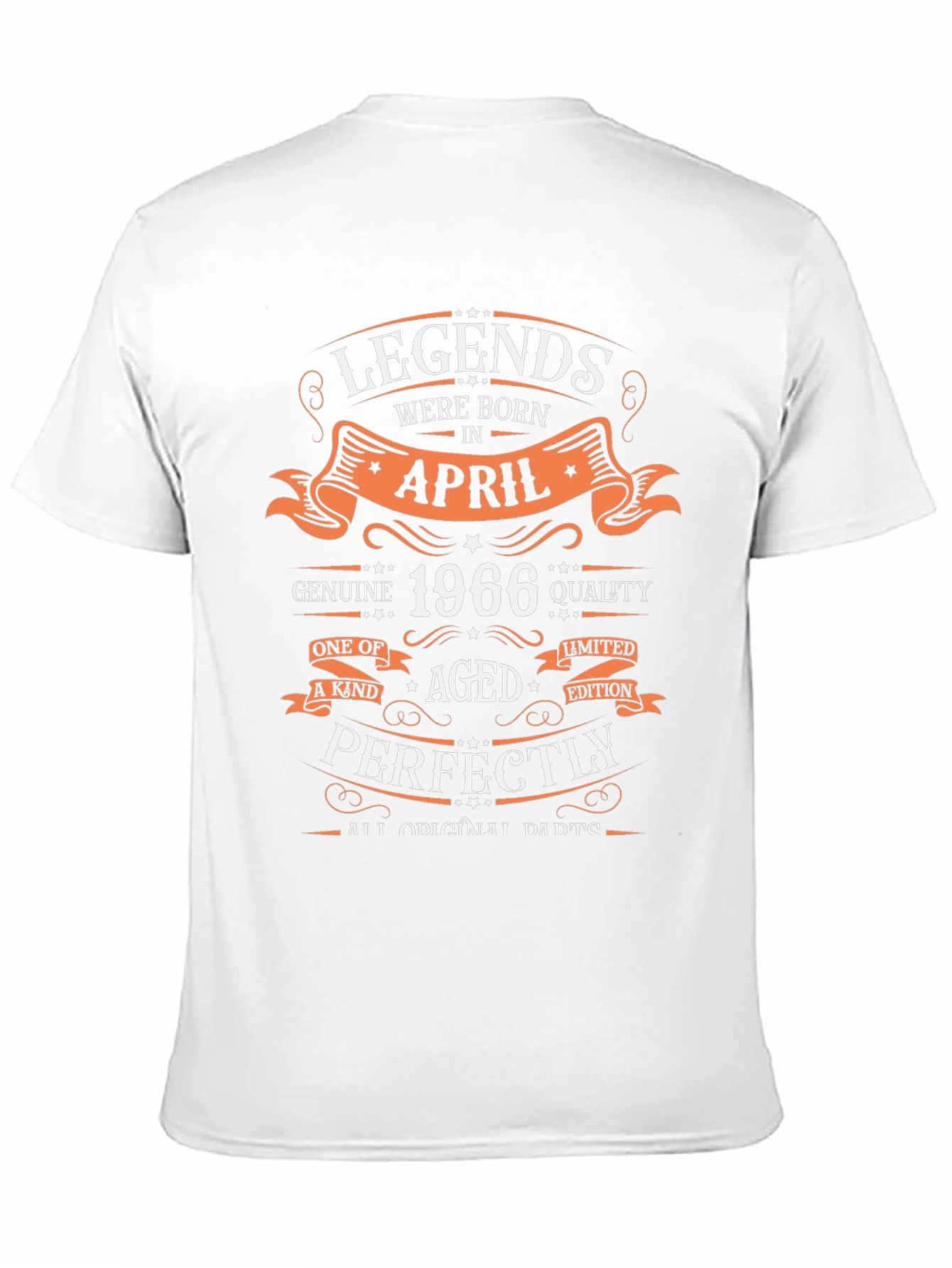 Legends Born in April 1966 Birthday T-Shirt