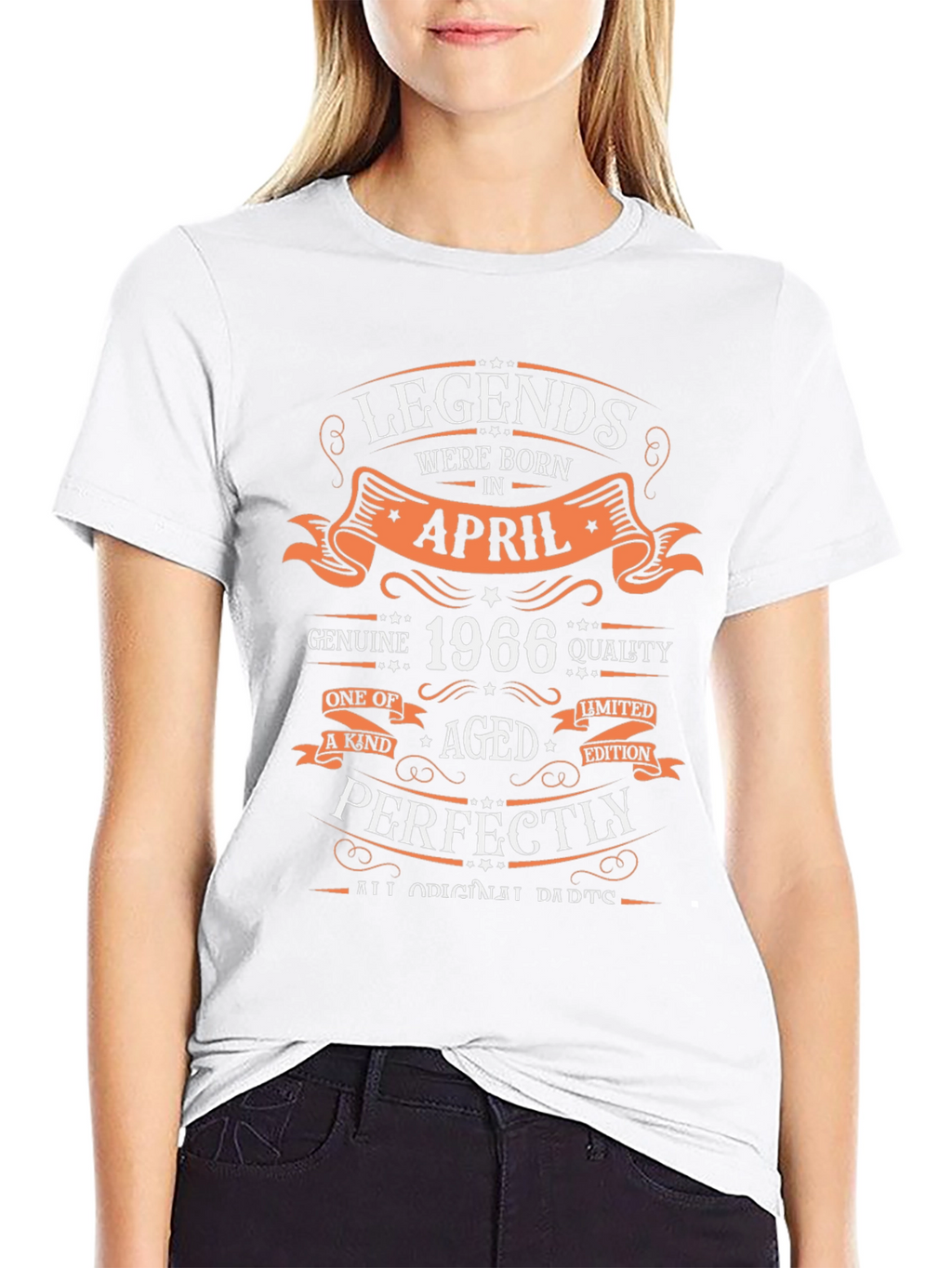 Legends Born in April 1966 Birthday T-Shirt