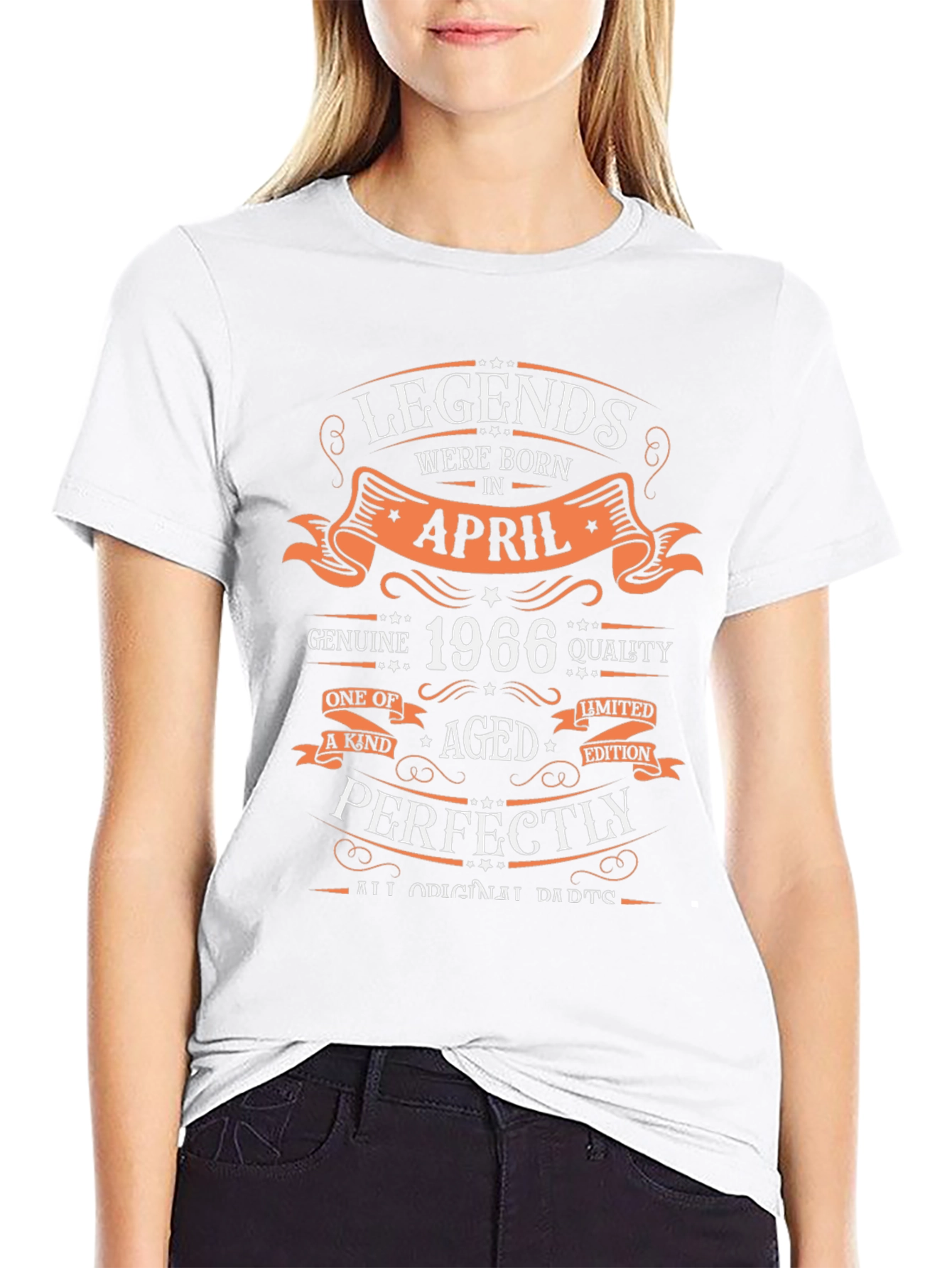 Legends Born in April 1966 Birthday T-Shirt