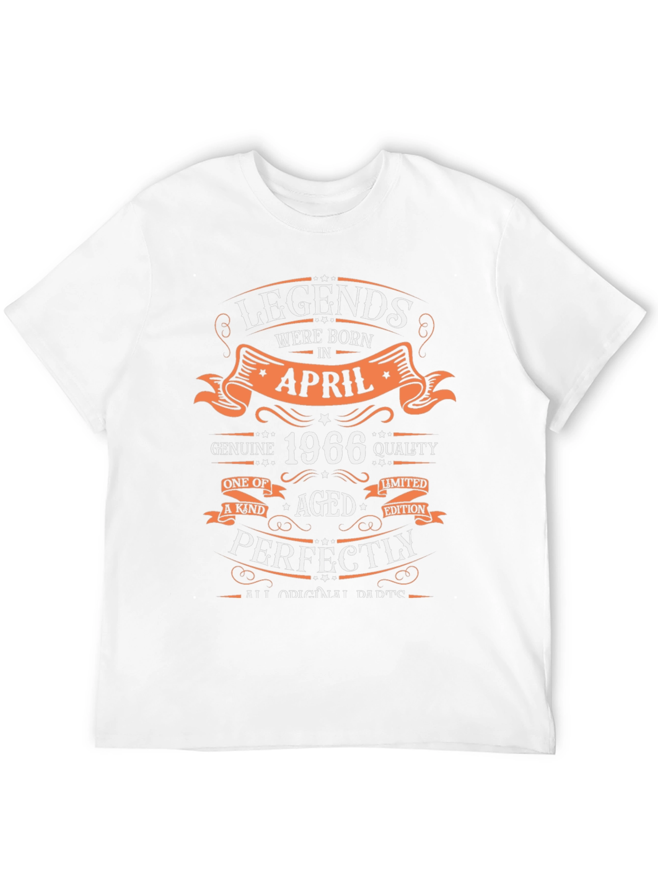 Legends Born in April 1966 Birthday T-Shirt