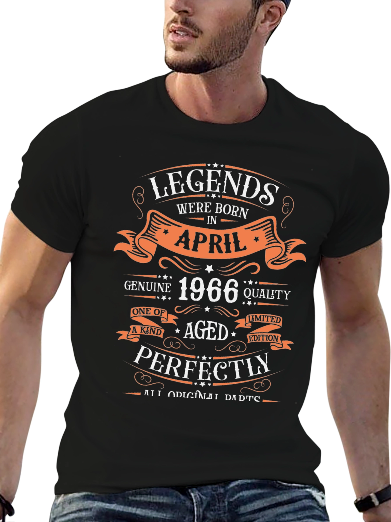 Legends Born in April 1966 Birthday T-Shirt