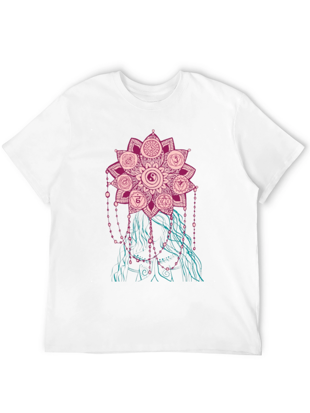 Chakra Mandala Graphic Tee - Stylish Spiritual Design