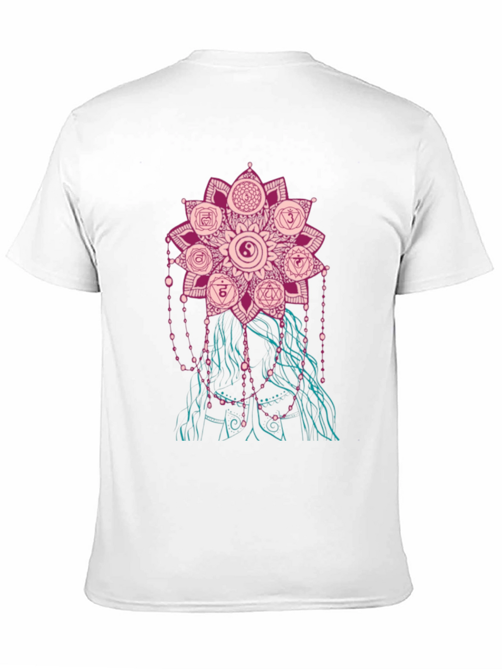 Chakra Mandala Graphic Tee - Stylish Spiritual Design