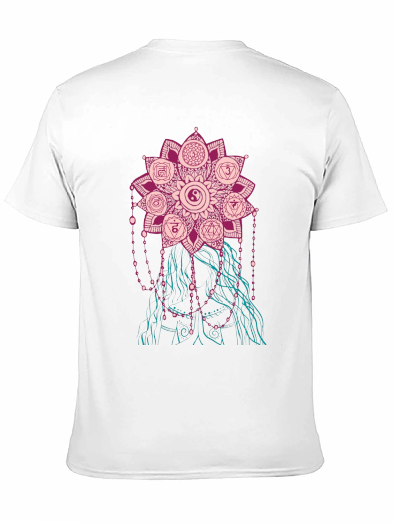 Chakra Mandala Graphic Tee - Stylish Spiritual Design