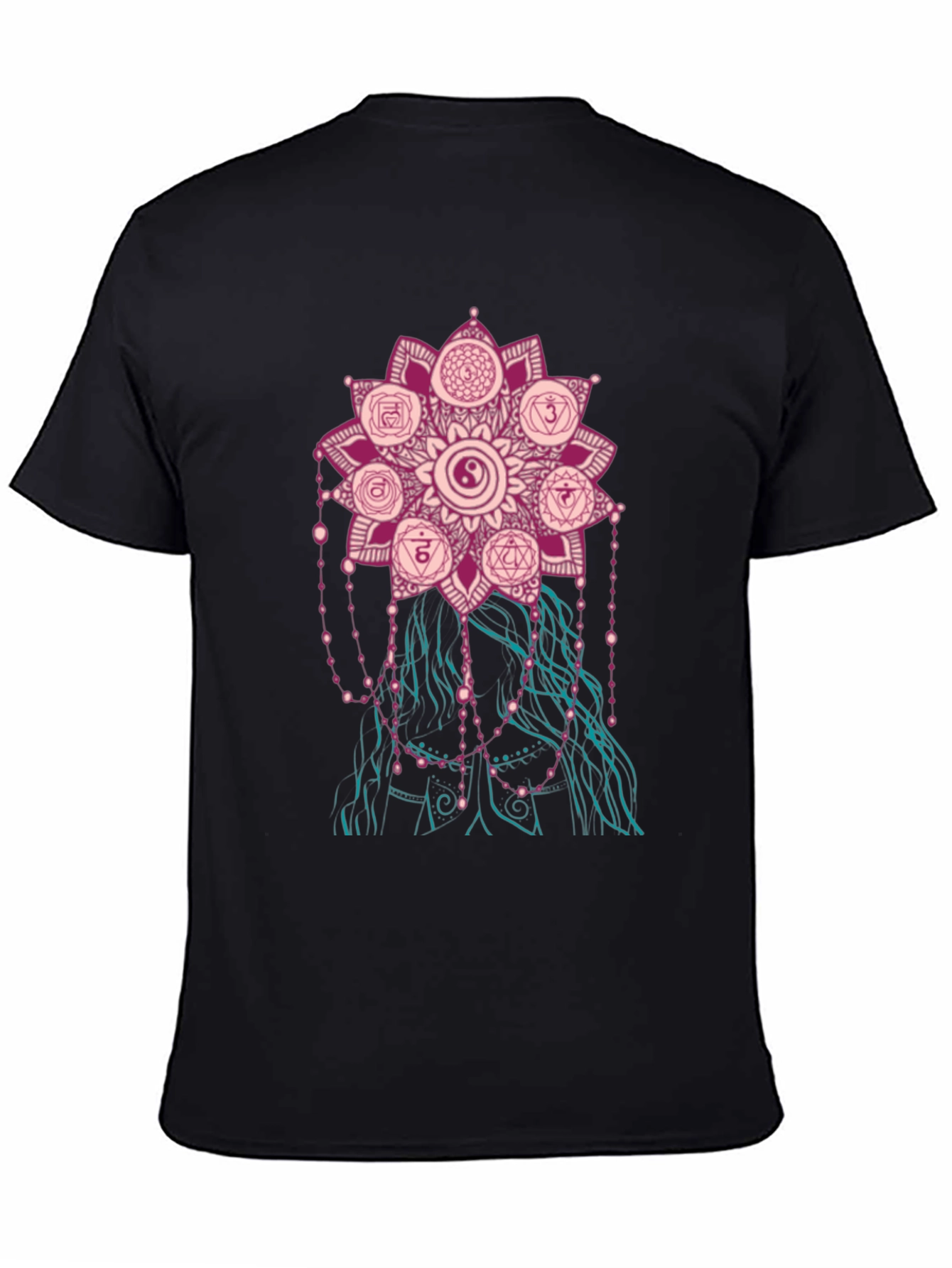 Chakra Mandala Graphic Tee - Stylish Spiritual Design