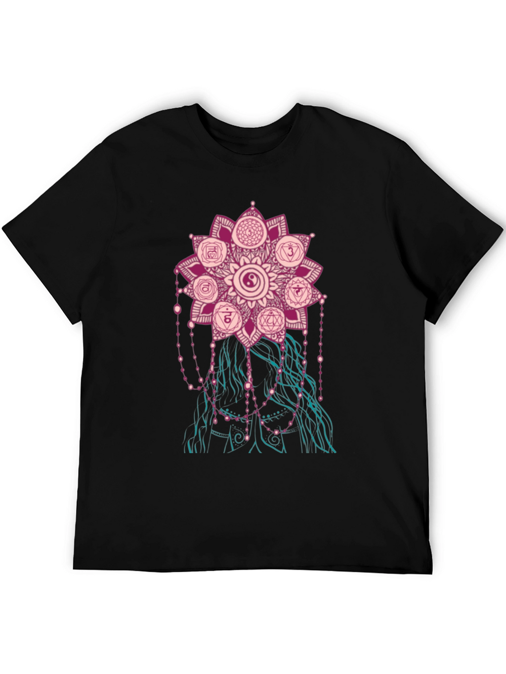 Chakra Mandala Graphic Tee - Stylish Spiritual Design