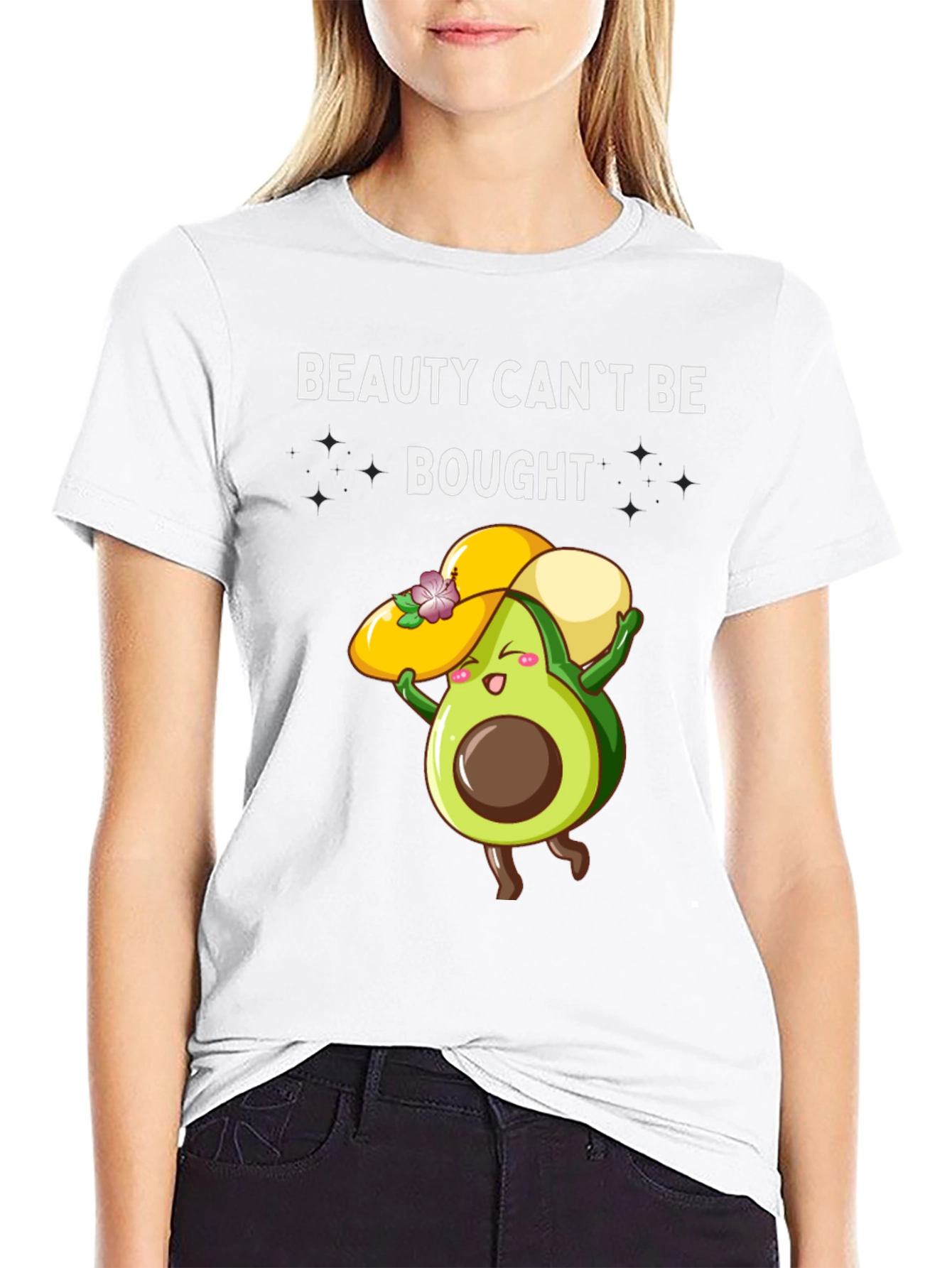 Beauty Cant Be Bought T-Shirt Avocado Graphic