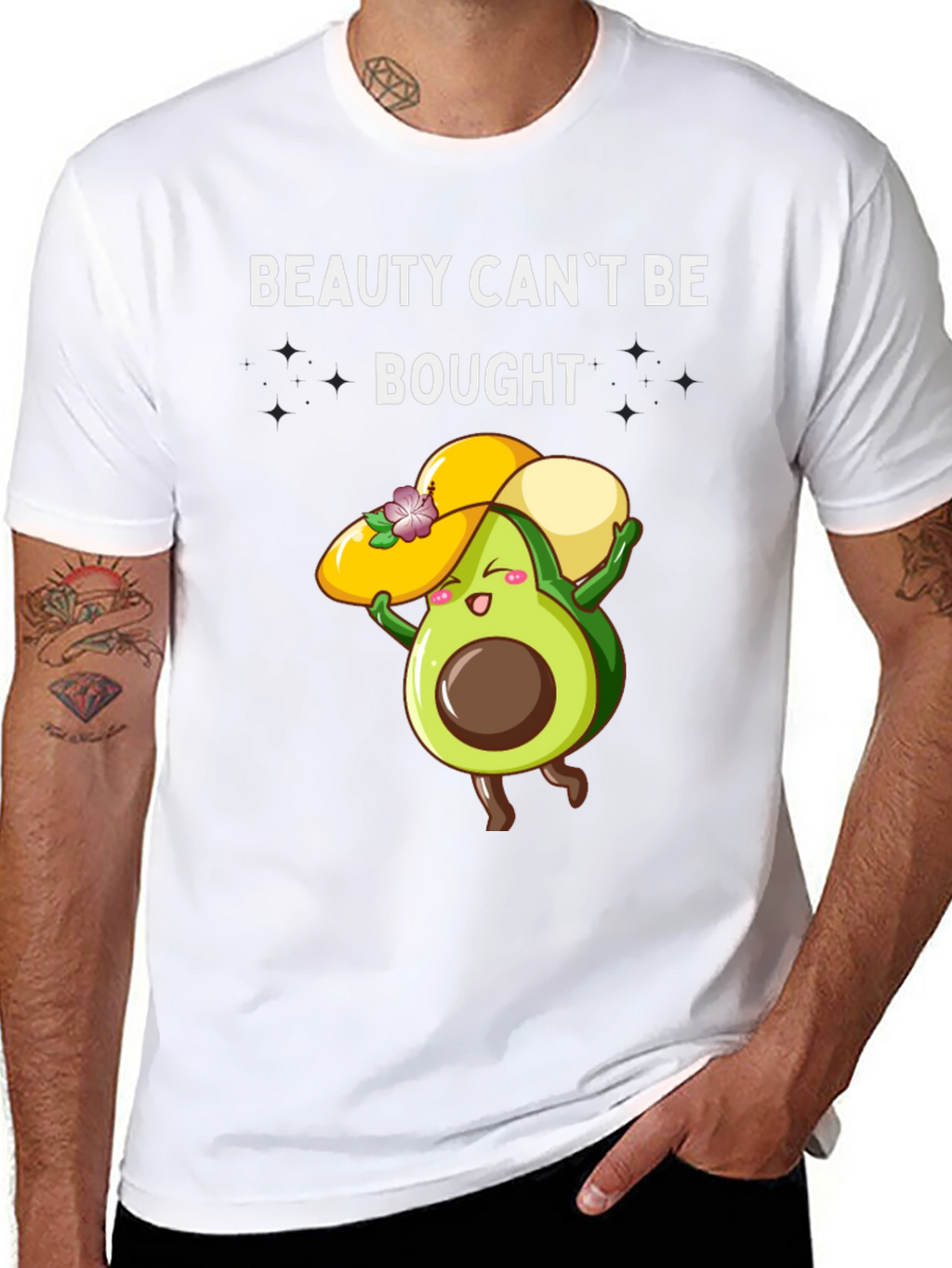 Beauty Cant Be Bought T-Shirt Avocado Graphic