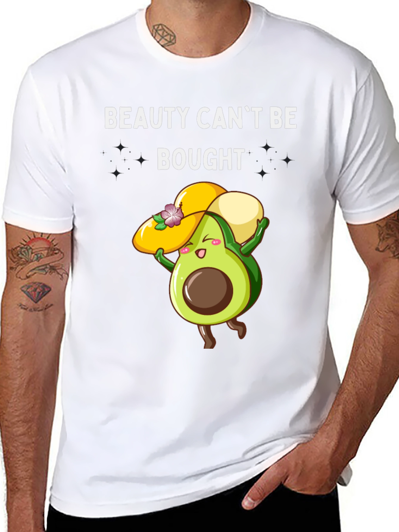 Beauty Cant Be Bought T-Shirt Avocado Graphic
