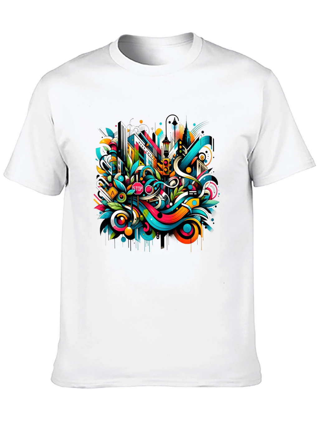 Urban Art Black T-Shirt