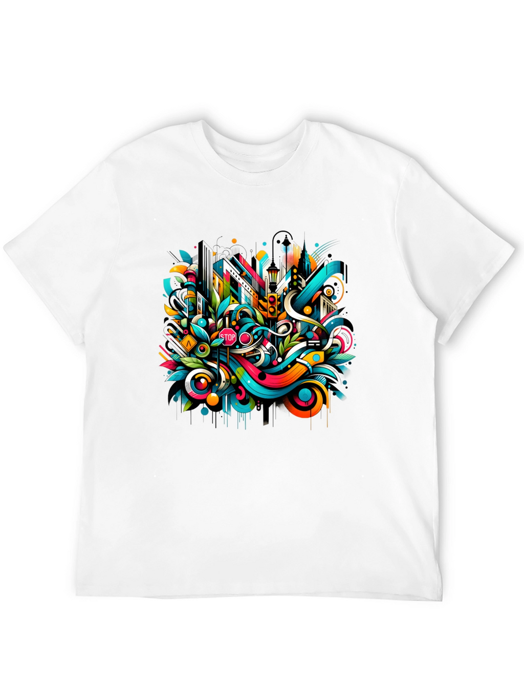Urban Art Black T-Shirt
