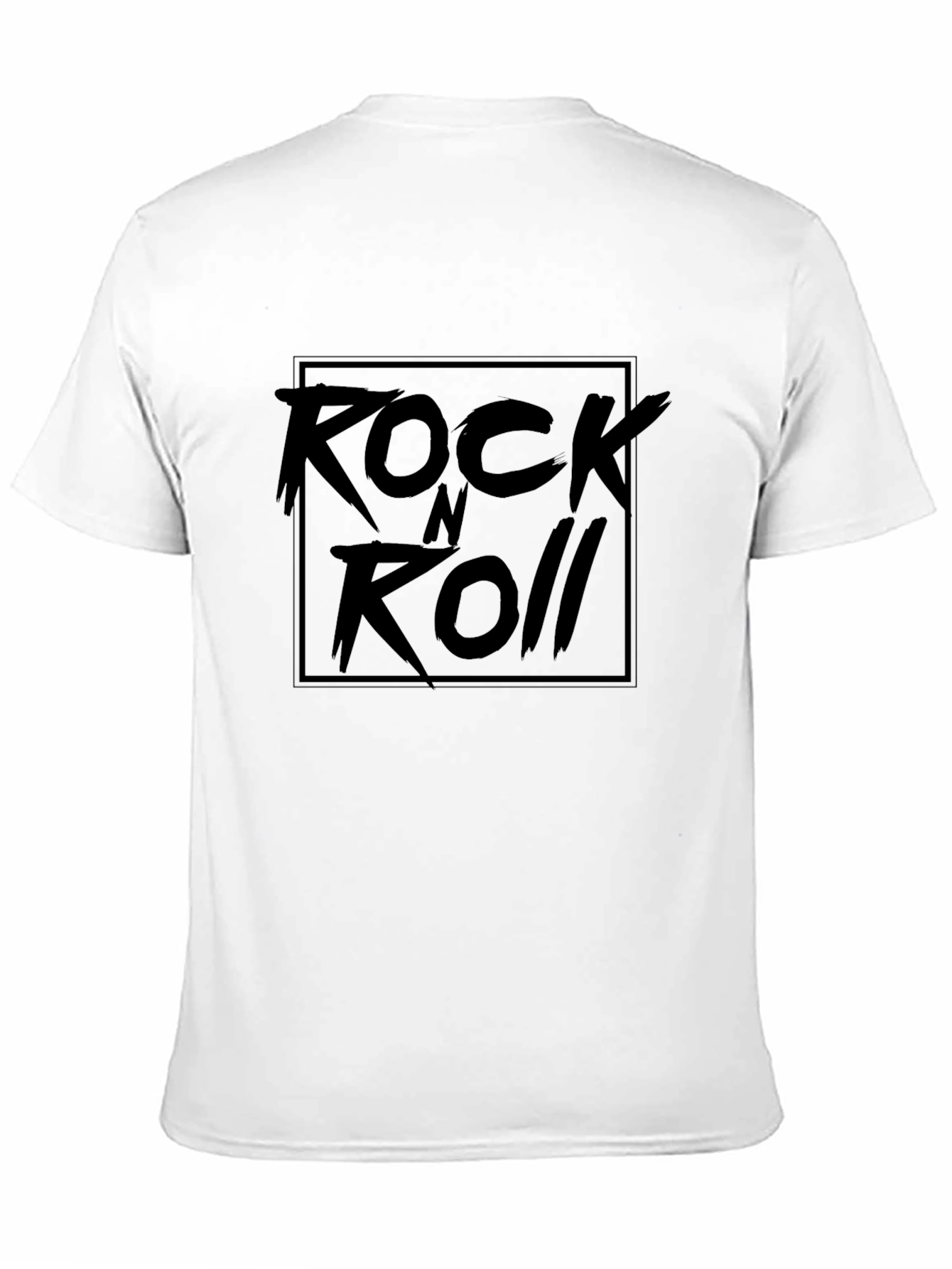 Rock N Roll Graphic Print Black T-Shirt