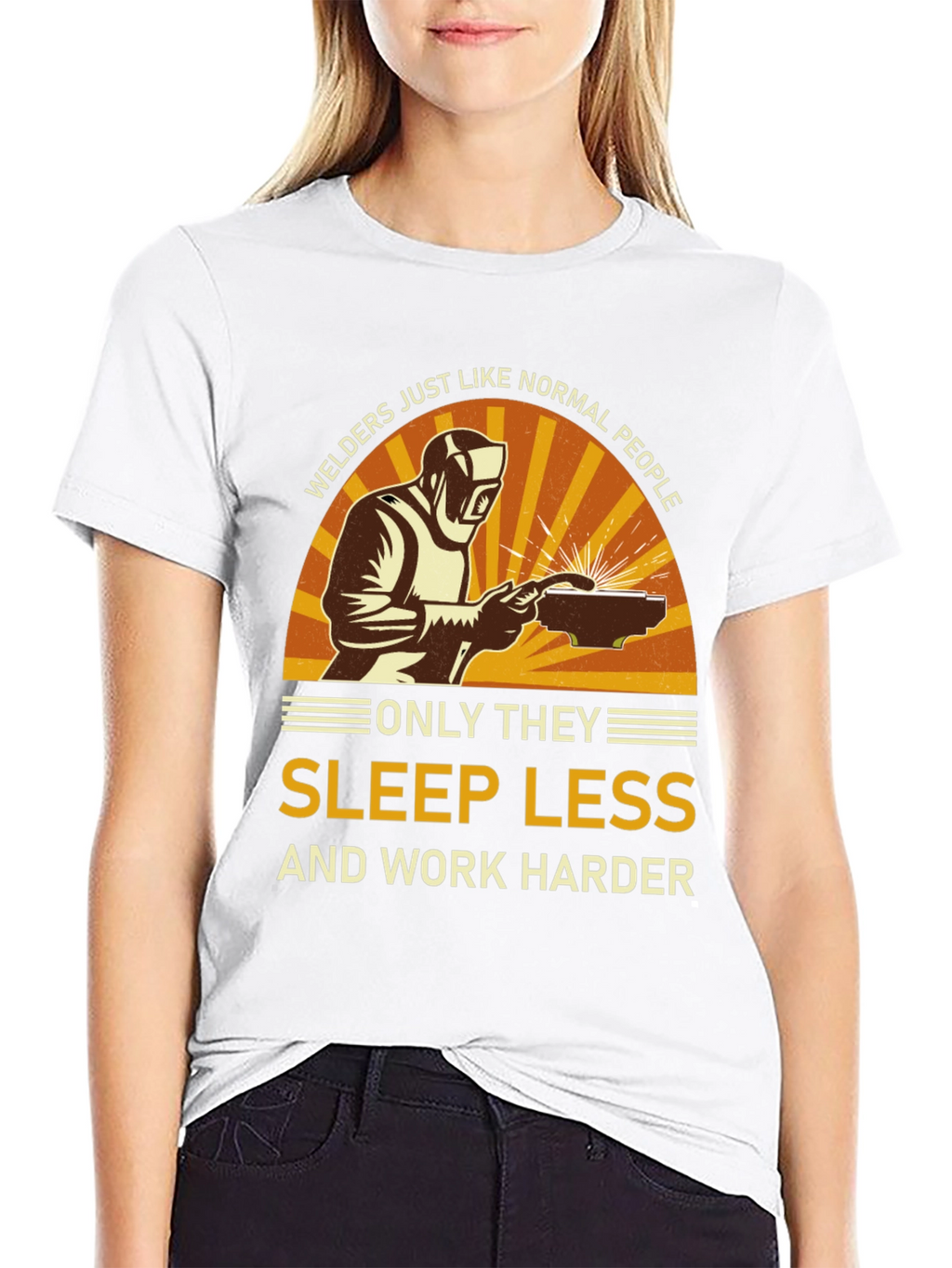 Welder T-Shirt - Sleep Less Work Harder Tee