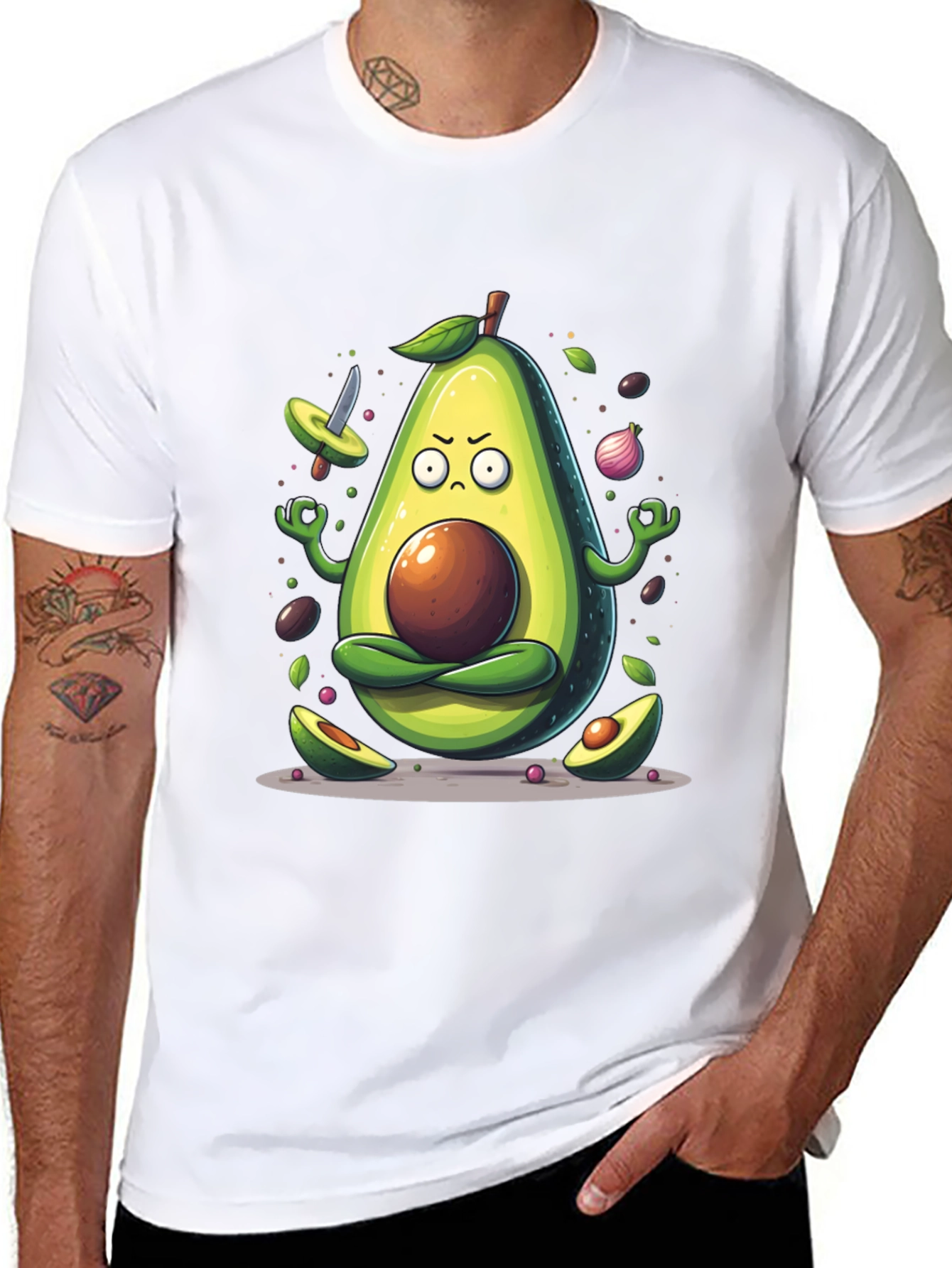 Zen Avocado Meditation T-Shirt