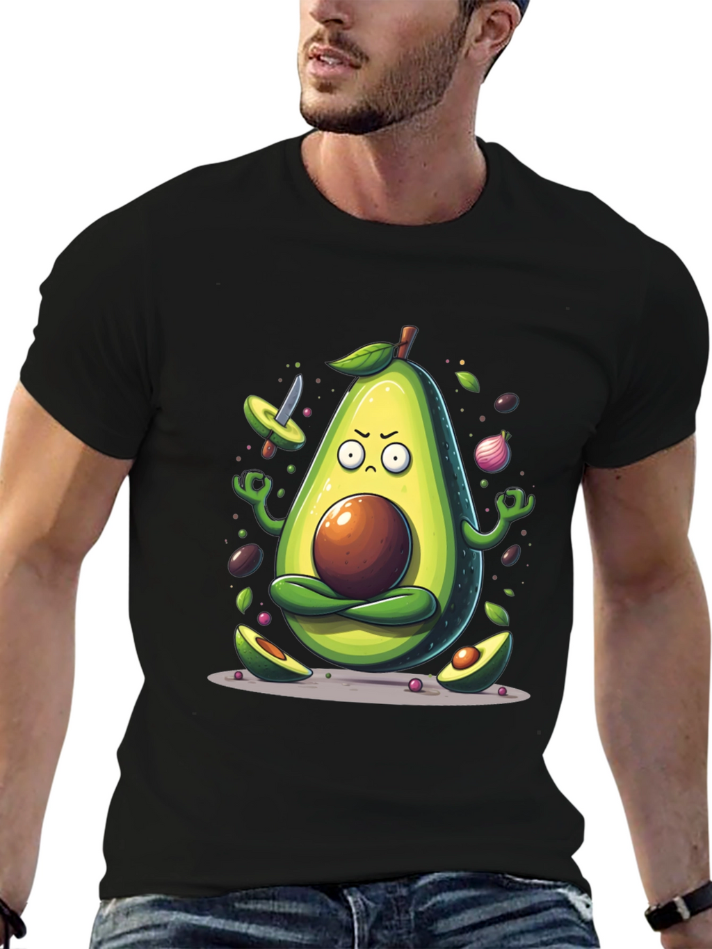 Zen Avocado Meditation T-Shirt