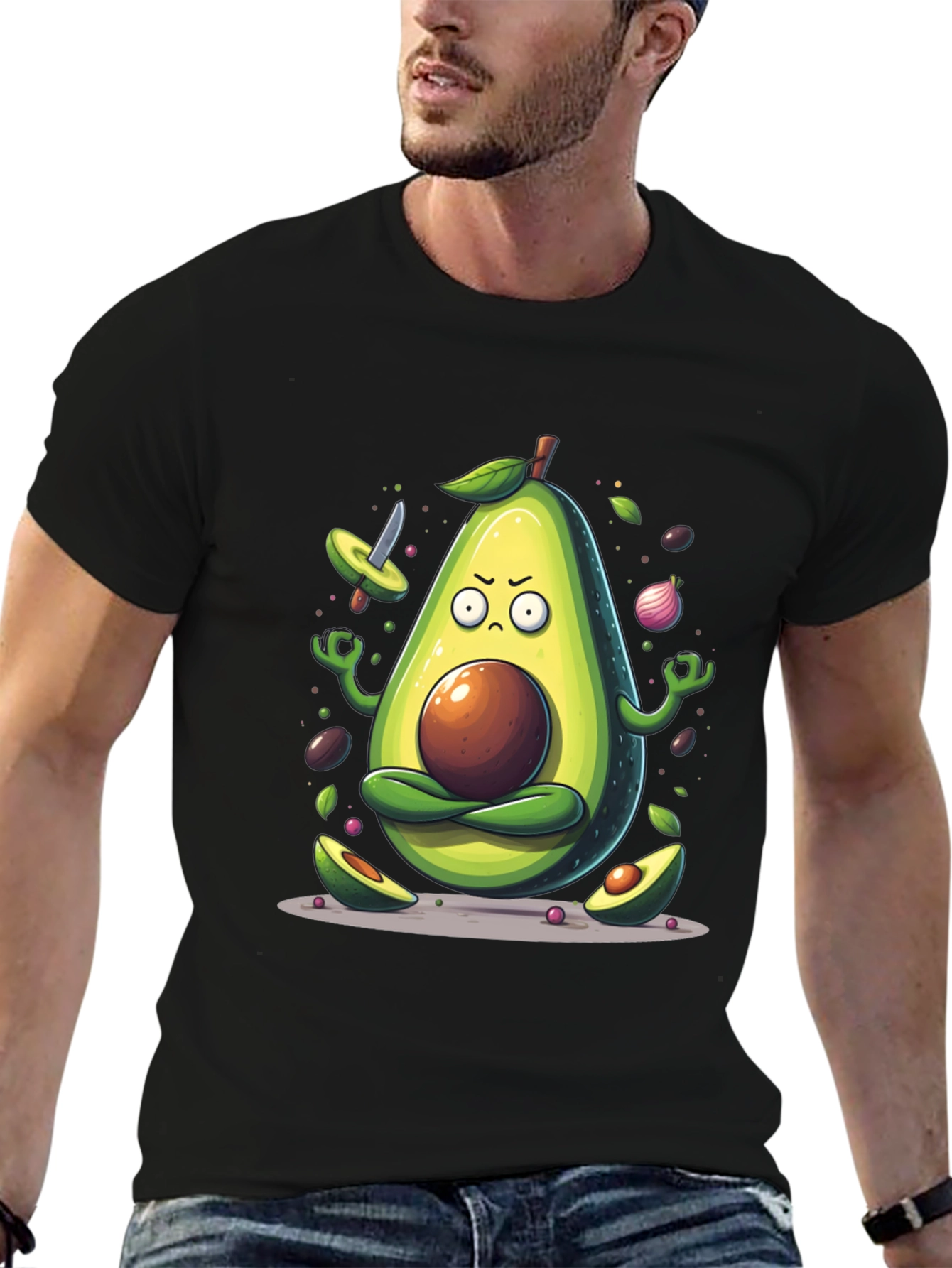 Zen Avocado Meditation T-Shirt
