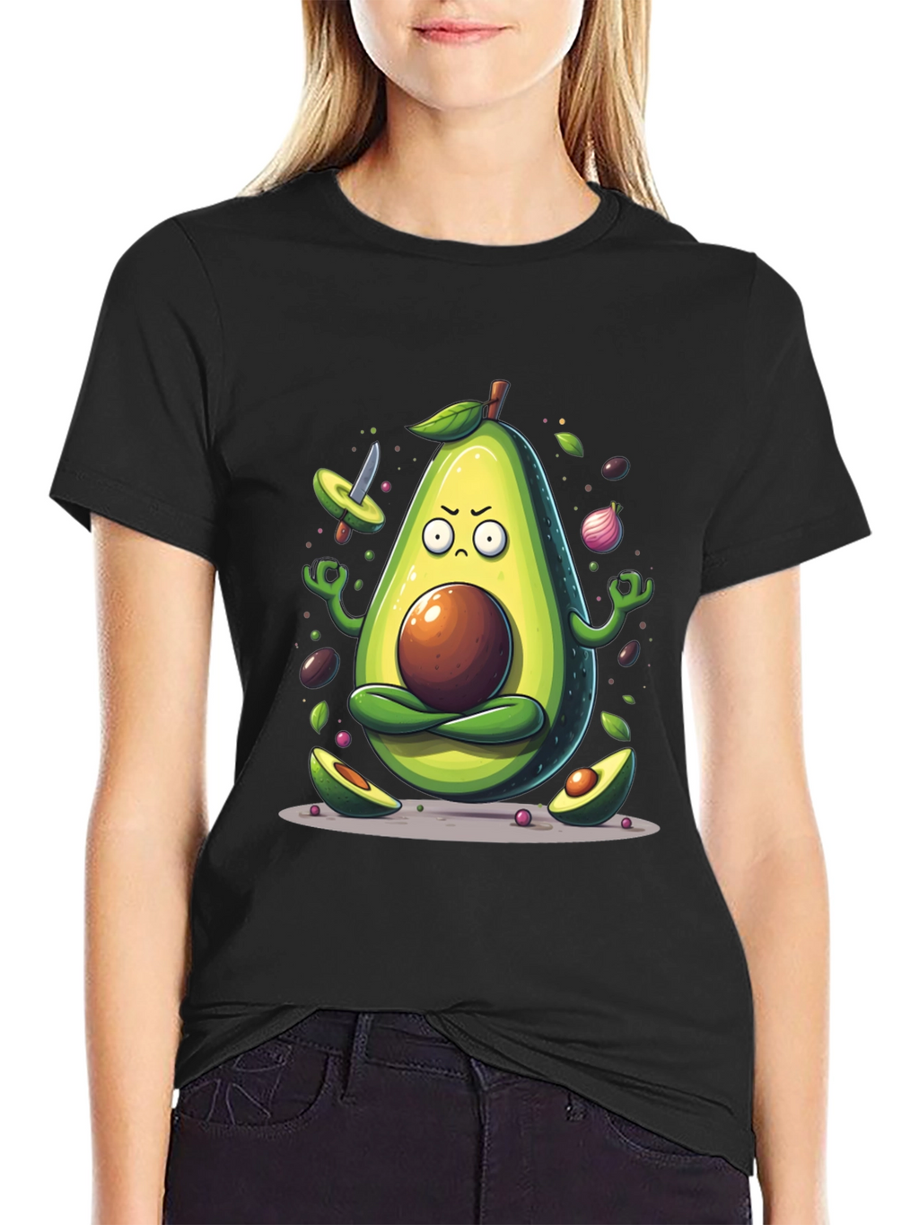 Zen Avocado Meditation T-Shirt