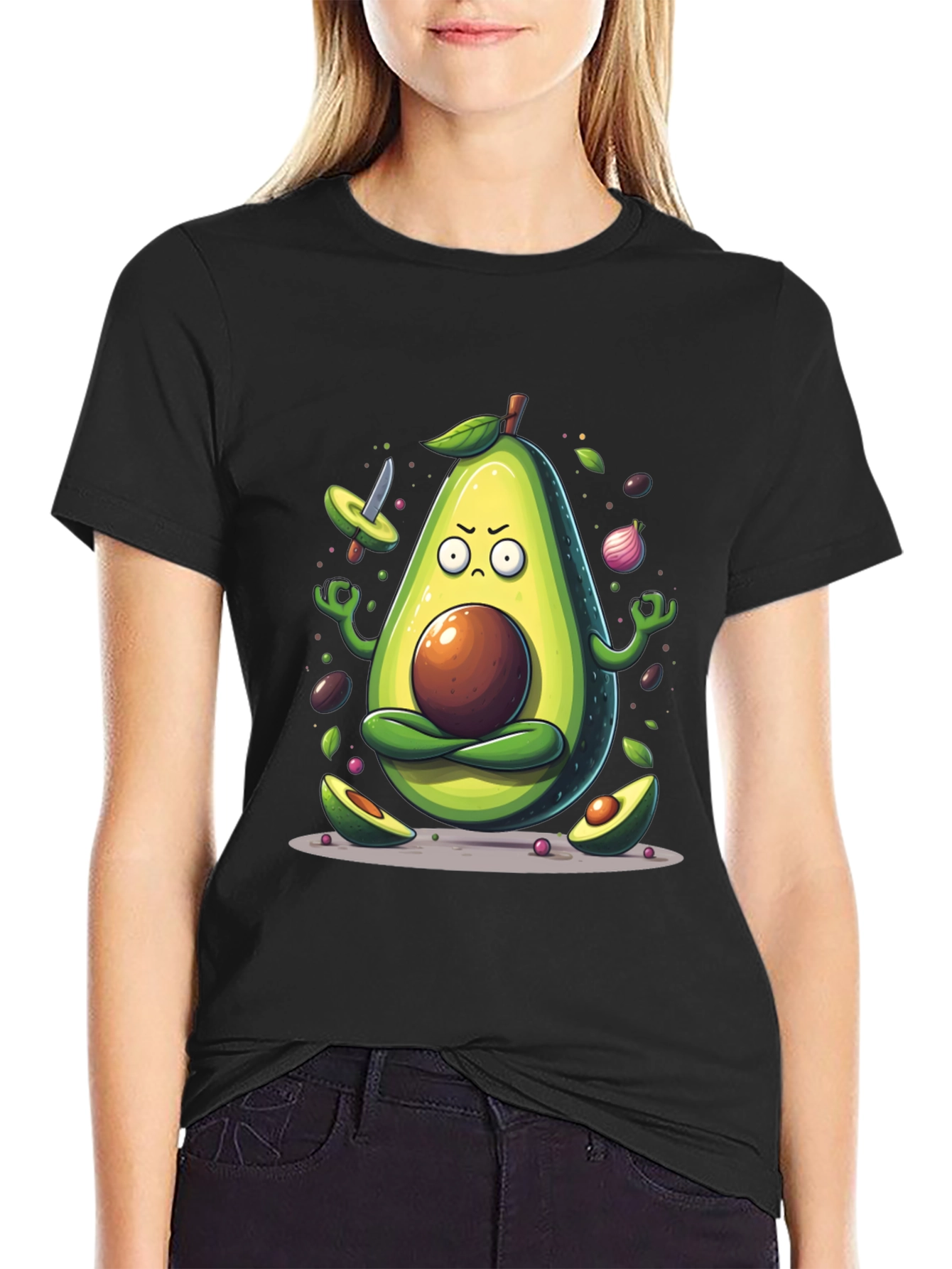 Zen Avocado Meditation T-Shirt