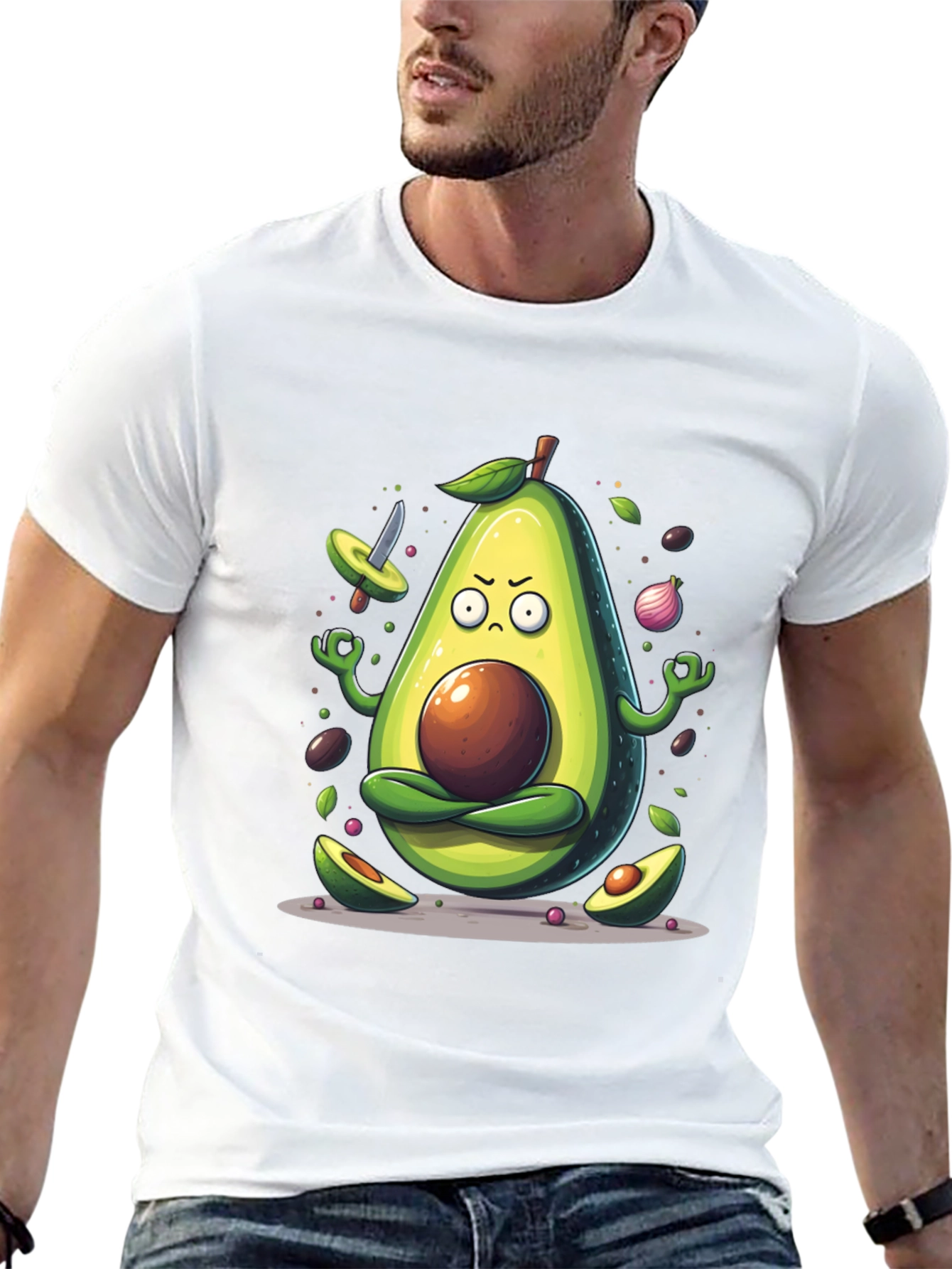 Zen Avocado Meditation T-Shirt