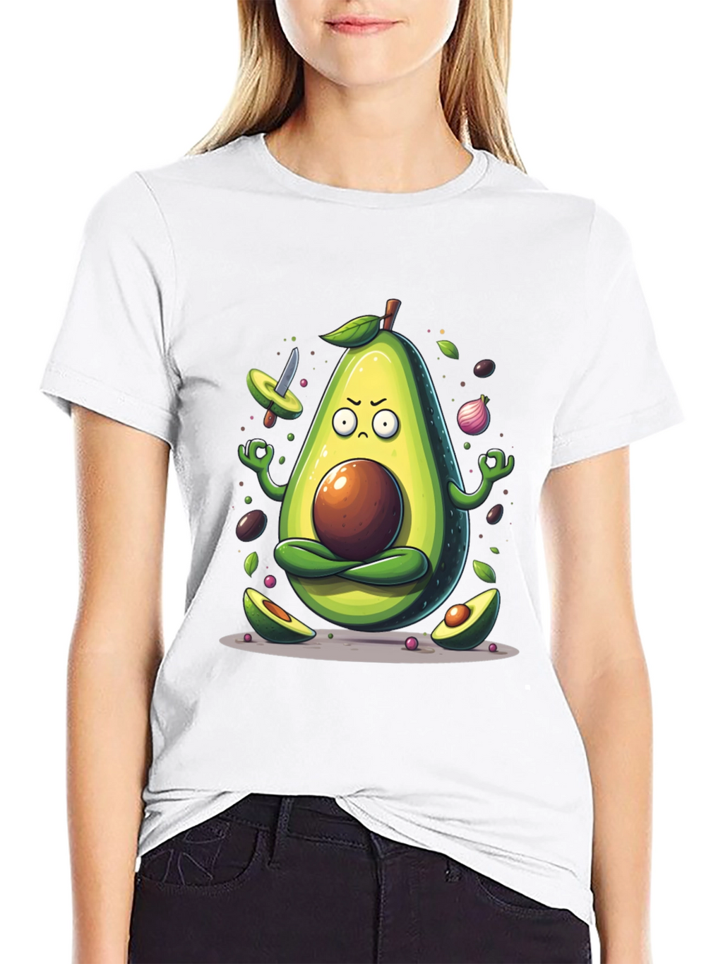 Zen Avocado Meditation T-Shirt
