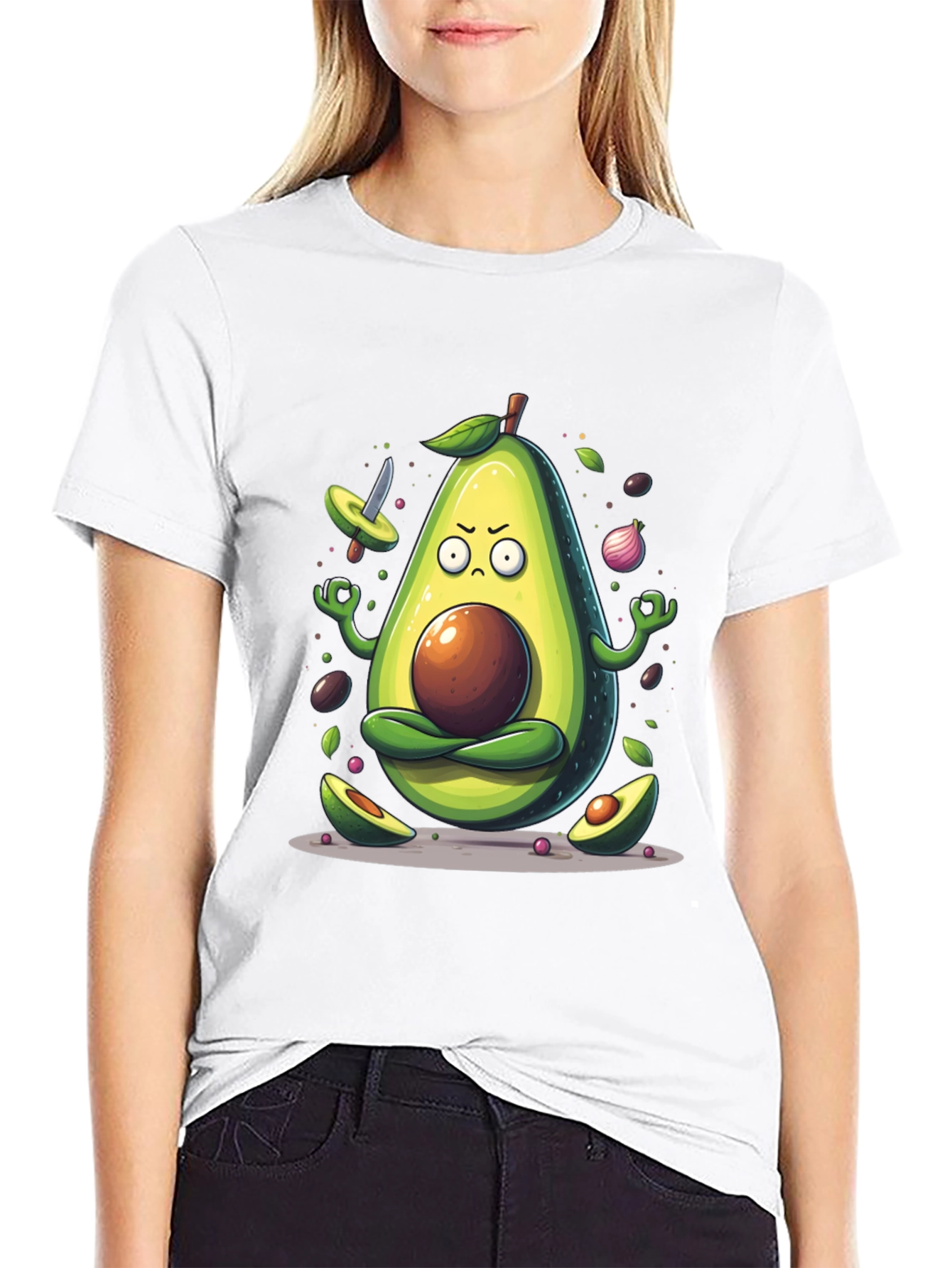 Zen Avocado Meditation T-Shirt