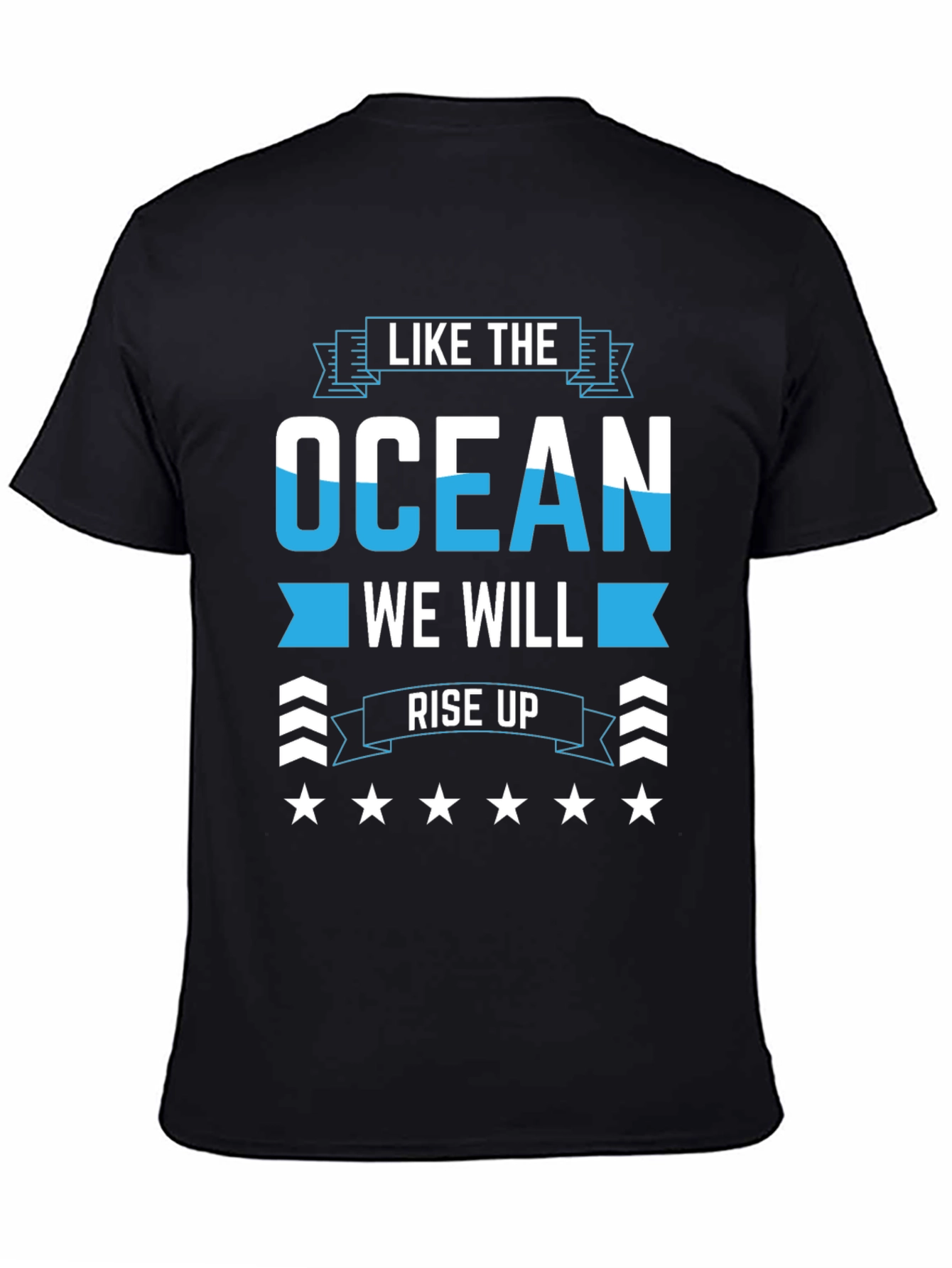Ocean Rise Up Graphic Tee - Stylish Cotton Comfort