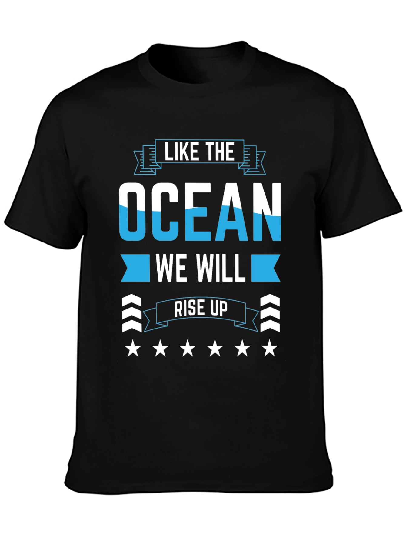 Ocean Rise Up Graphic Tee - Stylish Cotton Comfort