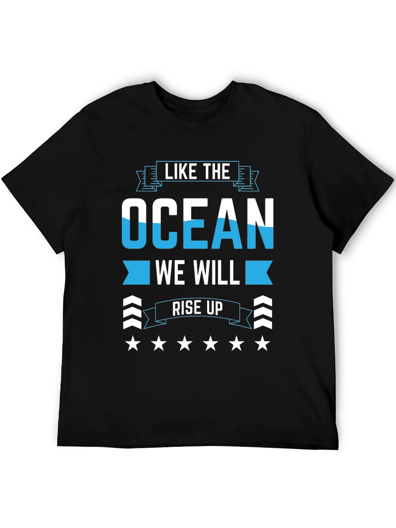 Ocean Rise Up Graphic Tee - Stylish Cotton Comfort