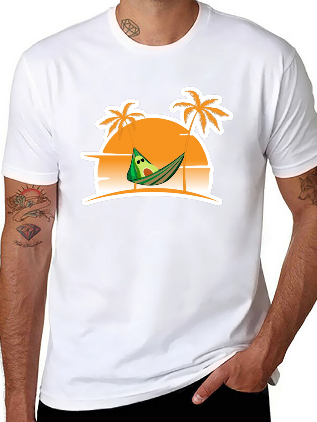 Relaxing Avocado Beach T-Shirt