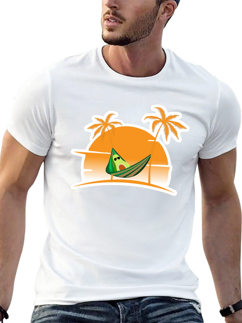 Relaxing Avocado Beach T-Shirt