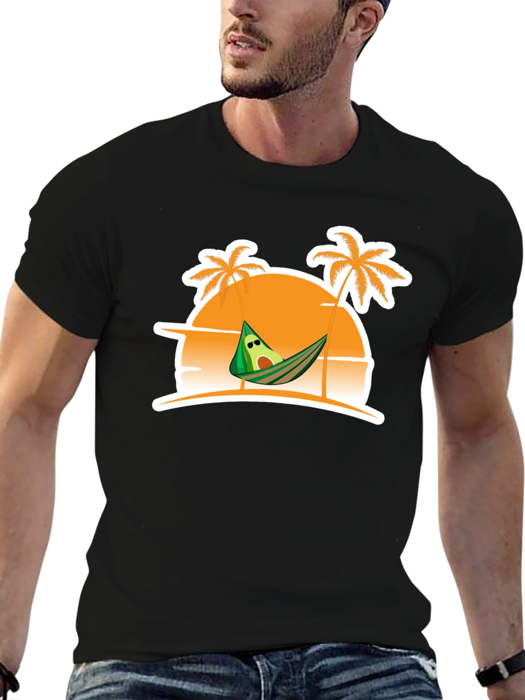 Relaxing Avocado Beach T-Shirt