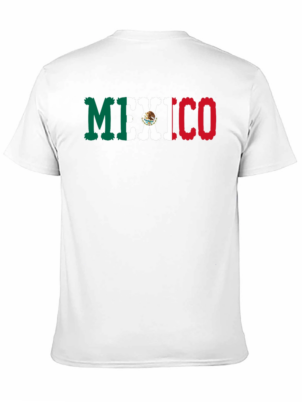 Mexico Flag Graphic Print Black T-Shirt