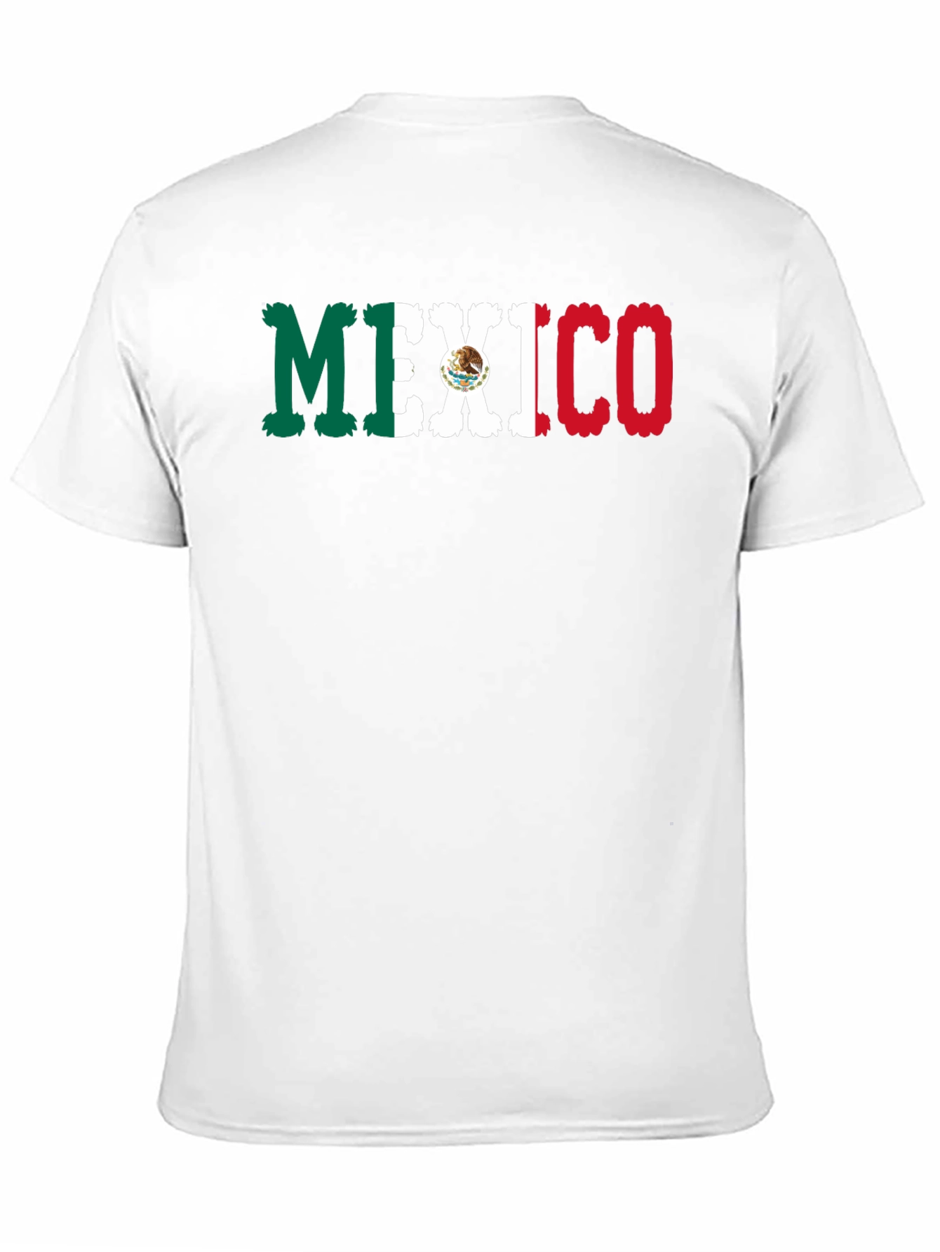 Mexico Flag Graphic Print Black T-Shirt