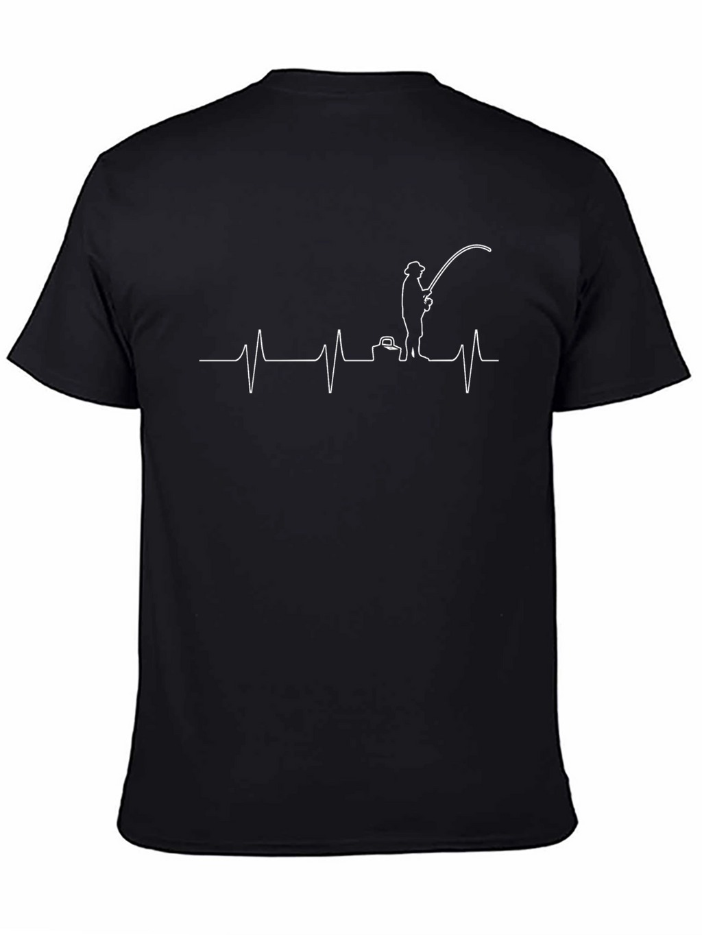 Fisherman Heartbeat T-Shirt - Anglers Life Line Tee