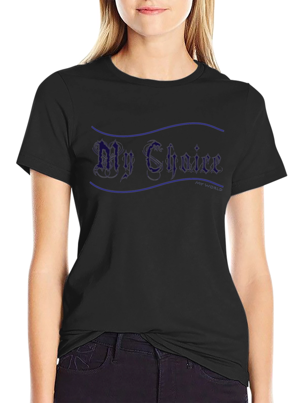 My Choice Graphic T-Shirt - Casual Black Tee