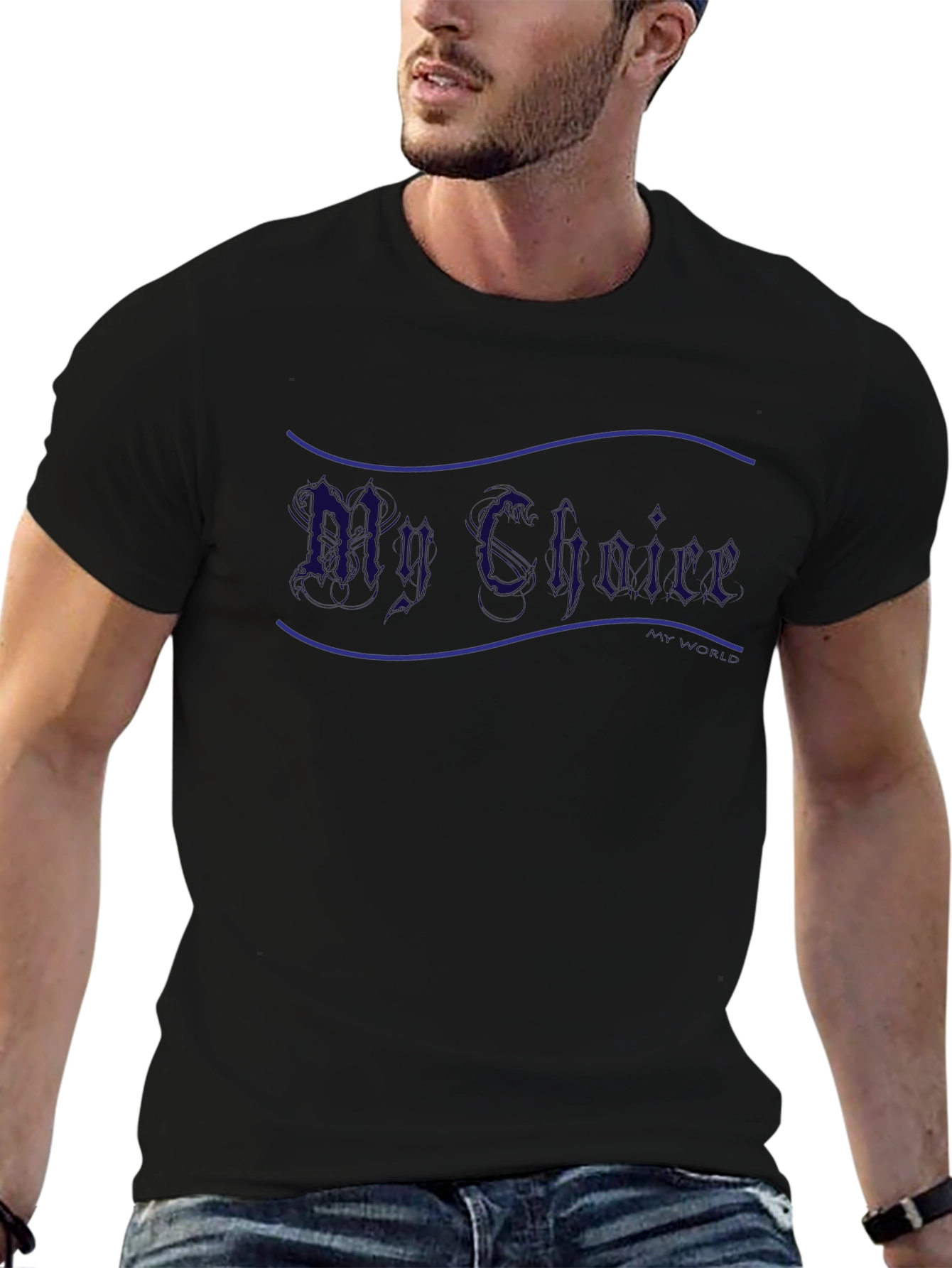 My Choice Graphic T-Shirt - Casual Black Tee
