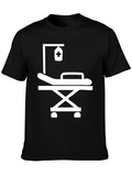 Medical Gurney Graphic Tee - Black Comfort