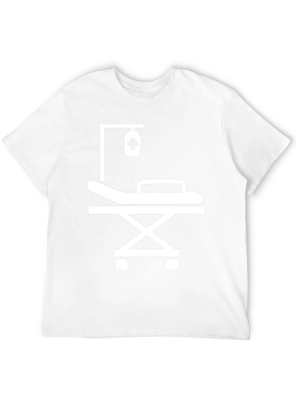 Medical Gurney Graphic Tee - Black Comfort