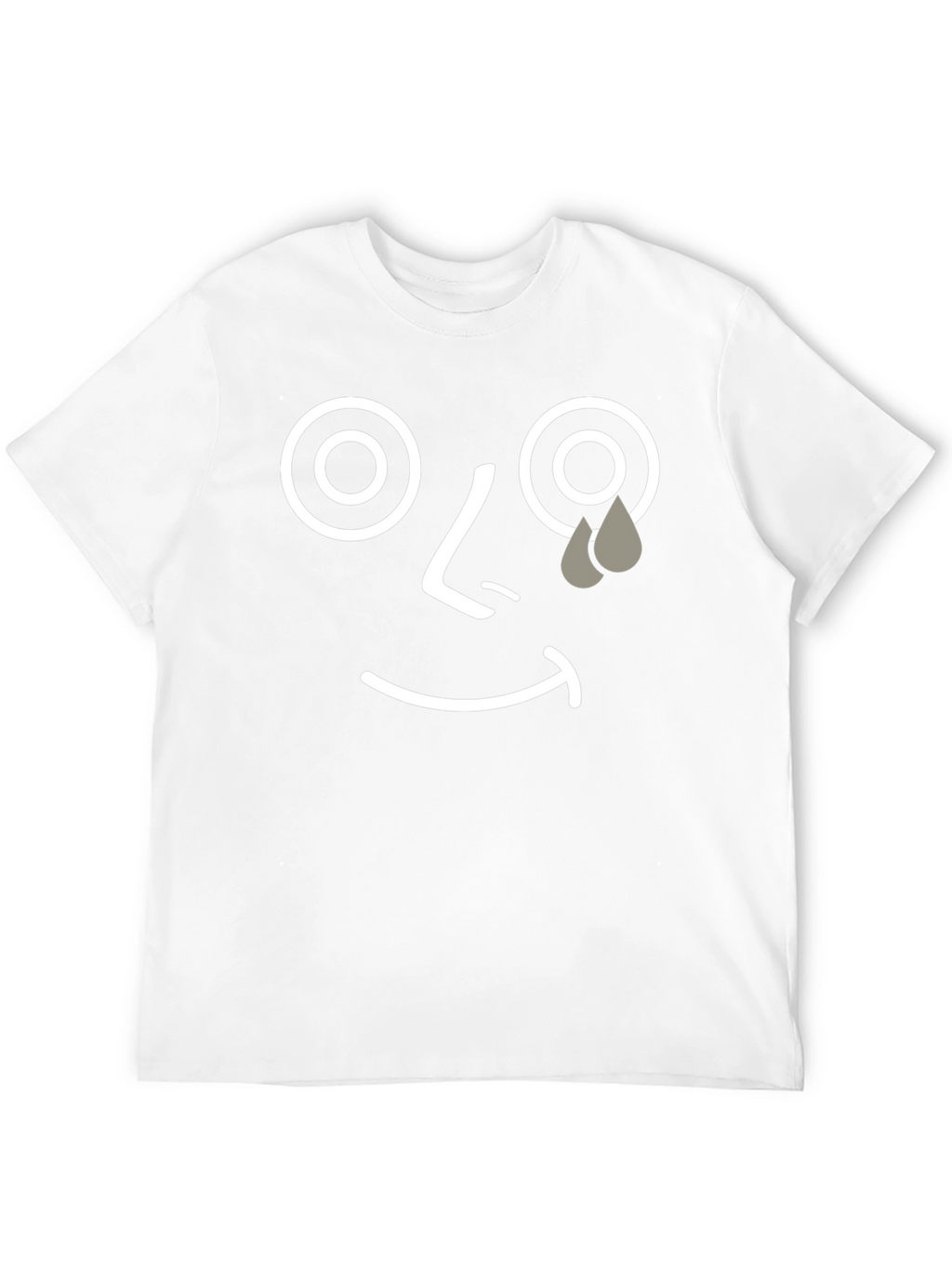 Sad Face Graphic Tee - Unisex Black T-Shirt