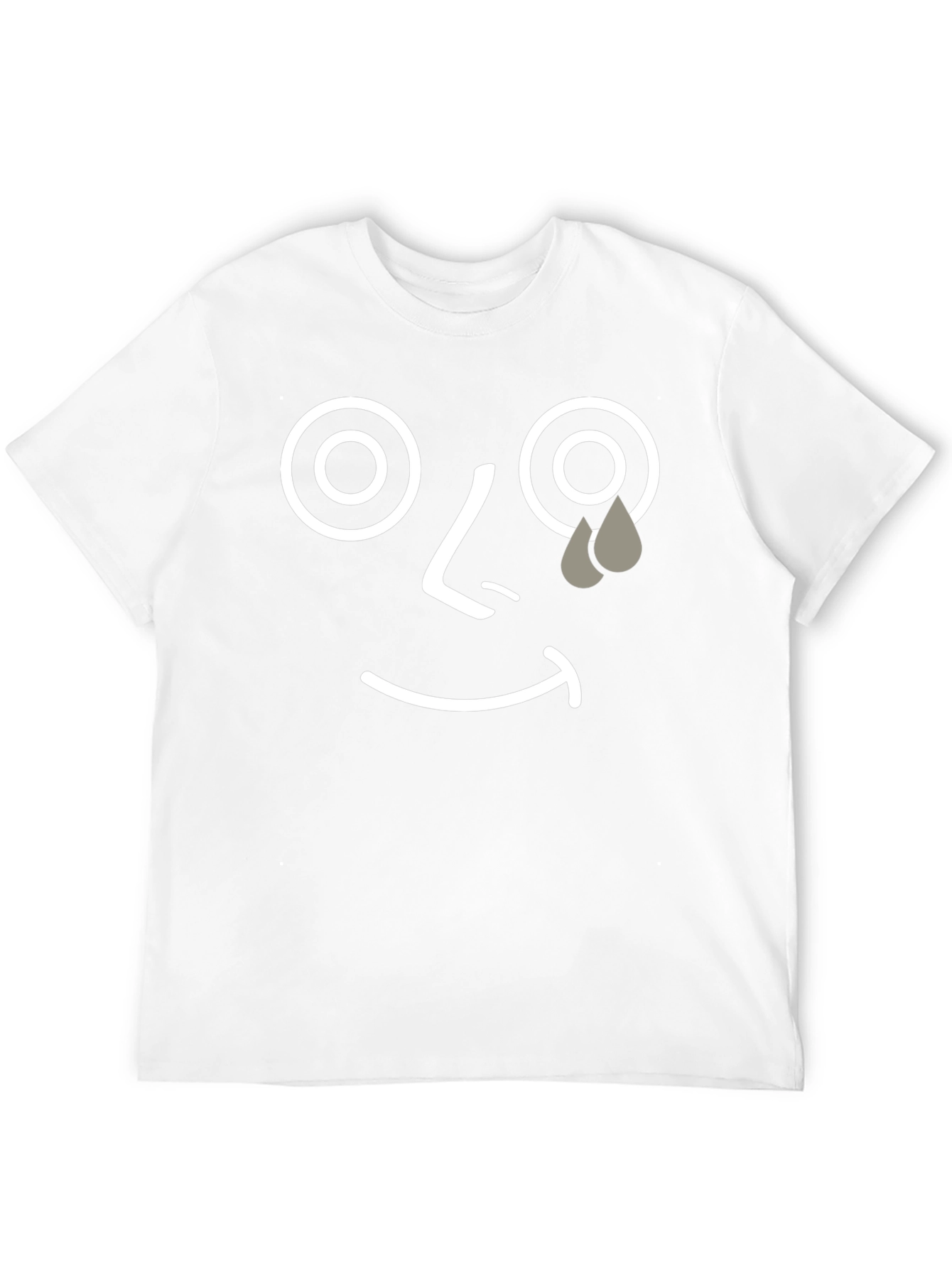 Sad Face Graphic Tee - Unisex Black T-Shirt