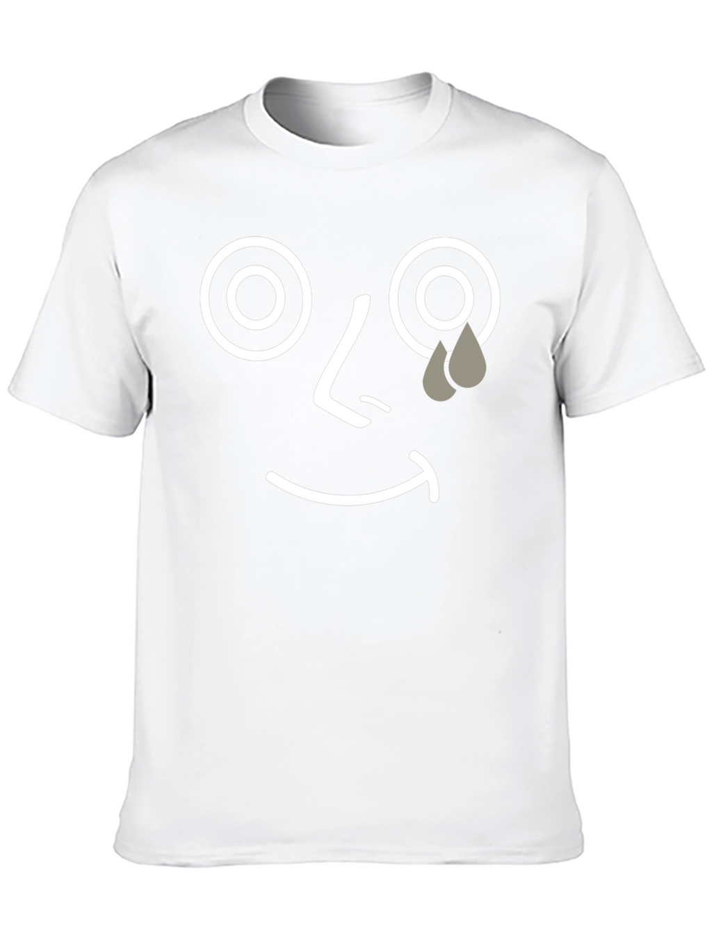 Sad Face Graphic Tee - Unisex Black T-Shirt
