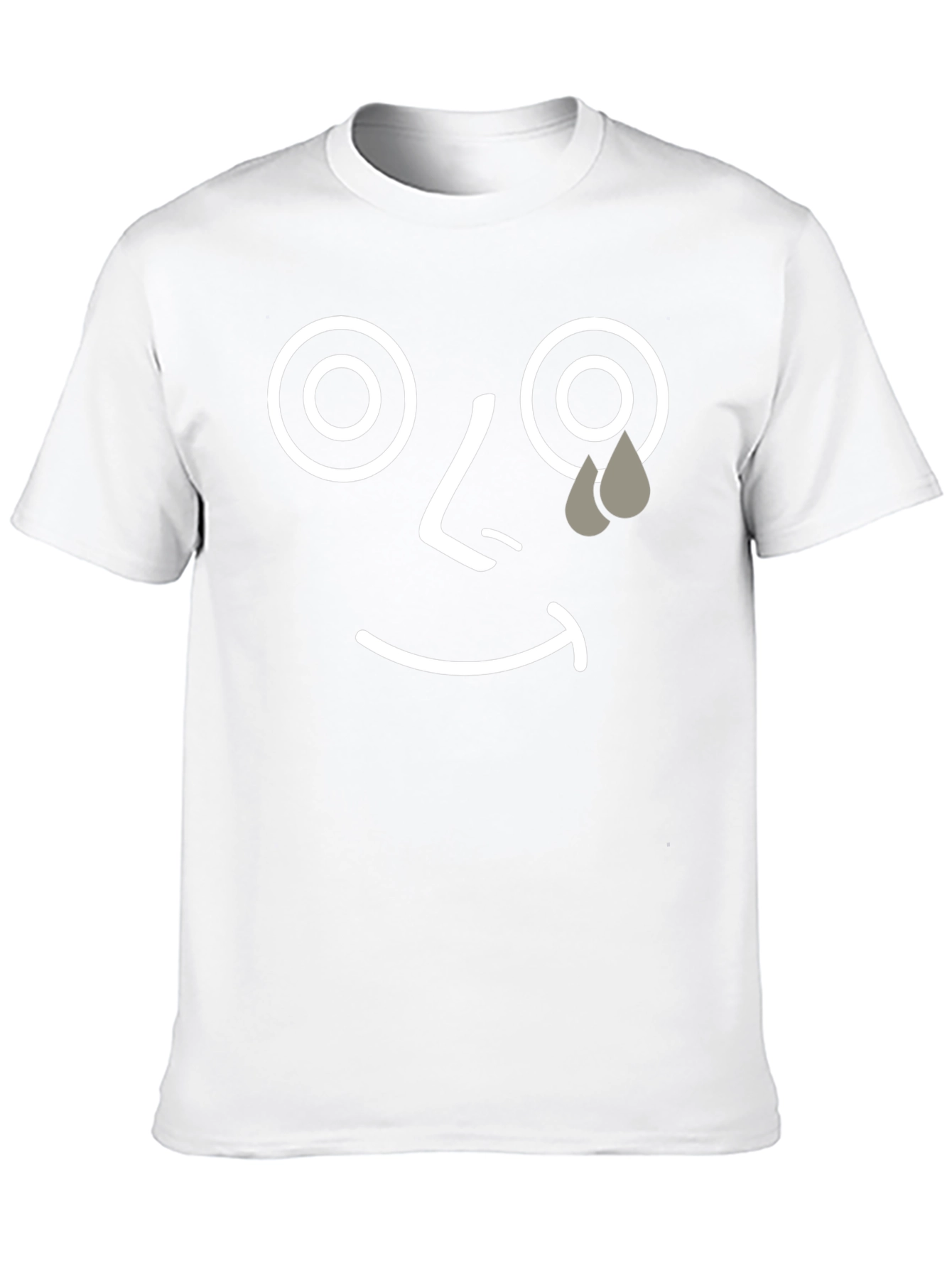 Sad Face Graphic Tee - Unisex Black T-Shirt
