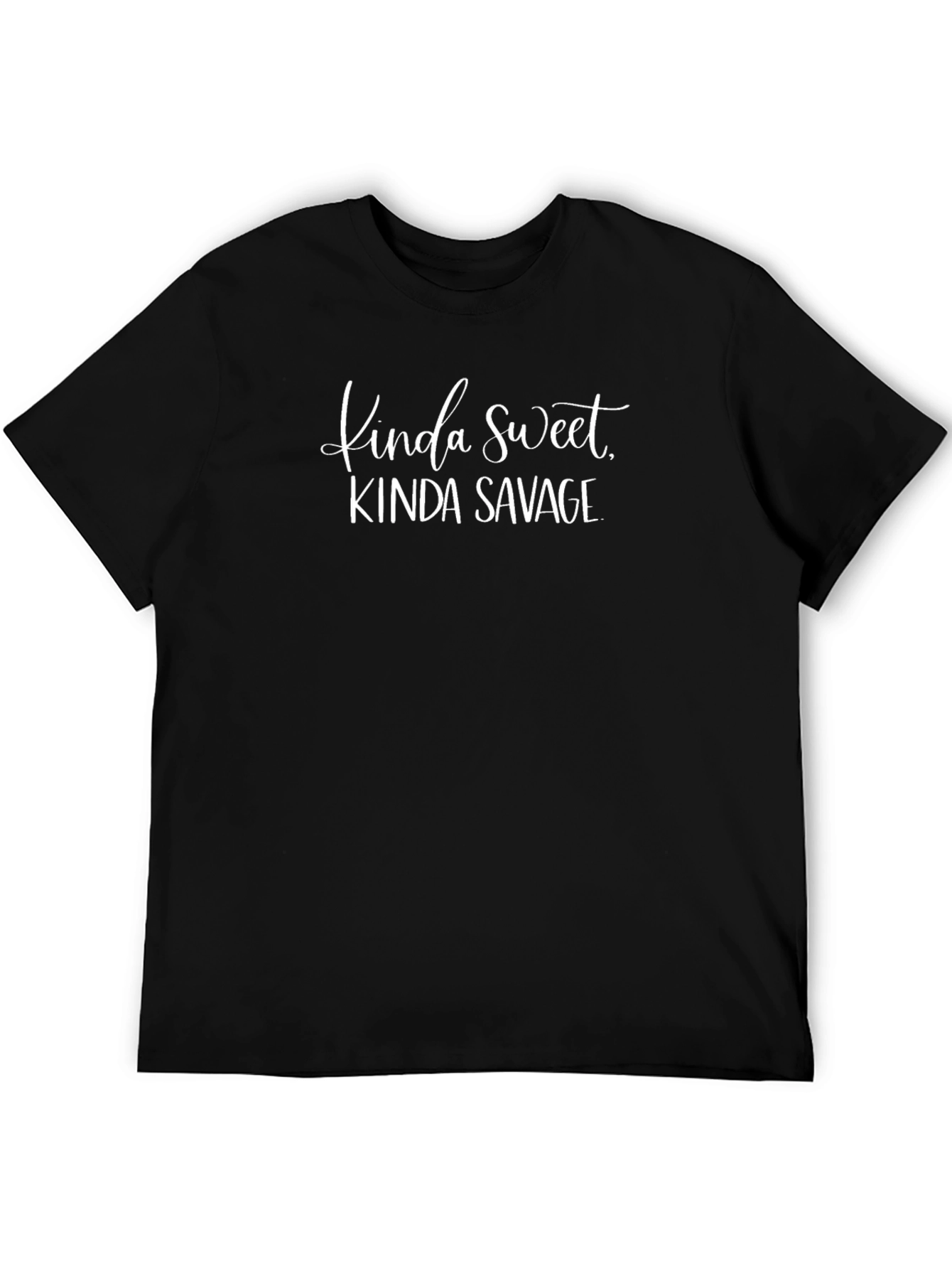 Kinda Sweet Kinda Savage Black Graphic Tee