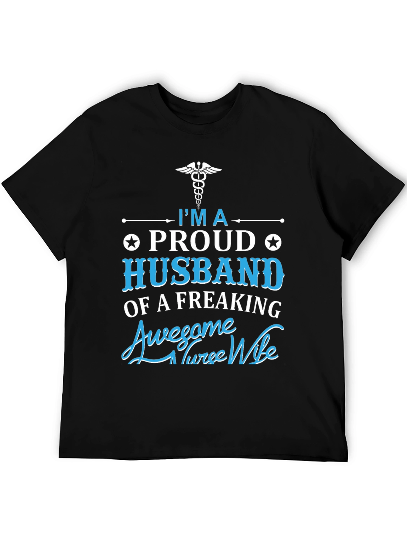 Proud Husband of Awesome Nurse Wife T-Shirt