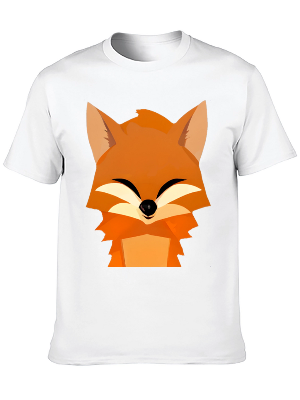 Fox Graphic Tee - Black Cotton Comfort
